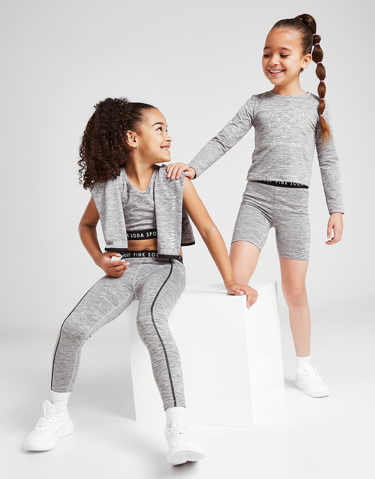 

Pink Soda Sport Girls' Long Sleeve Logo Top Children - Grey - Kids, Grey