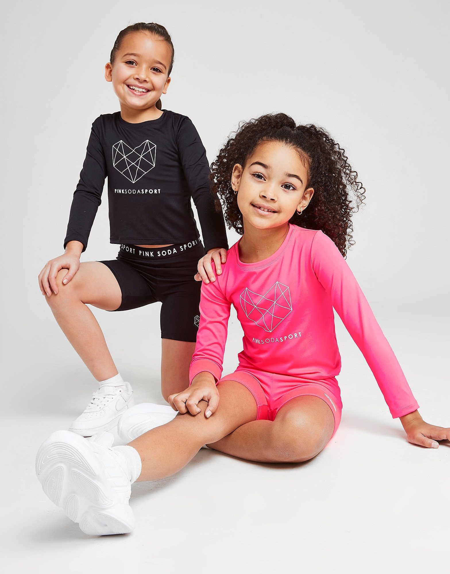 

Pink Soda Sport Girls' Long Sleeve Logo Top Children - Pink - Kids, Pink