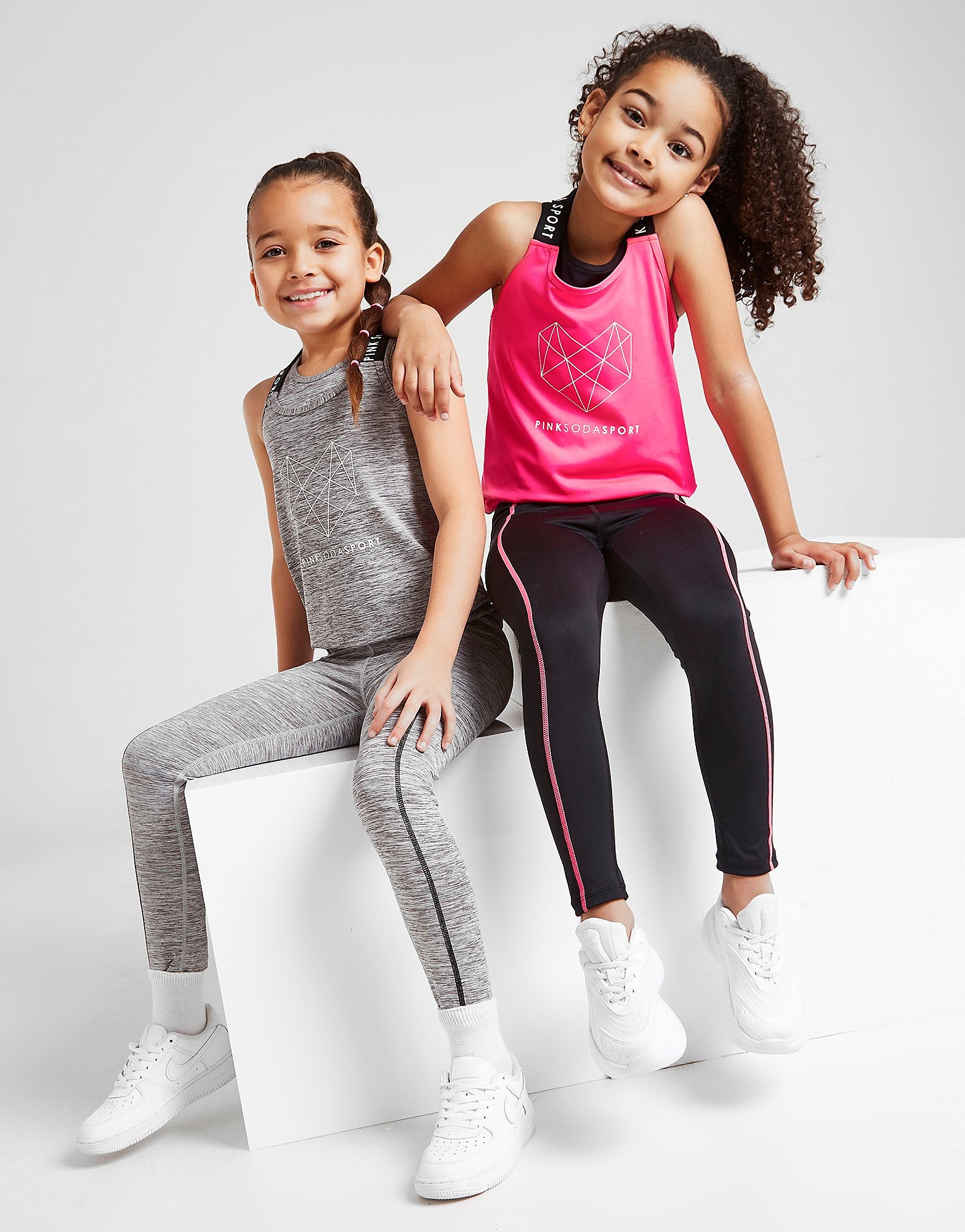 

Pink Soda Sport Girls' Logo Tape Tank Top Children - Pink - Kids, Pink