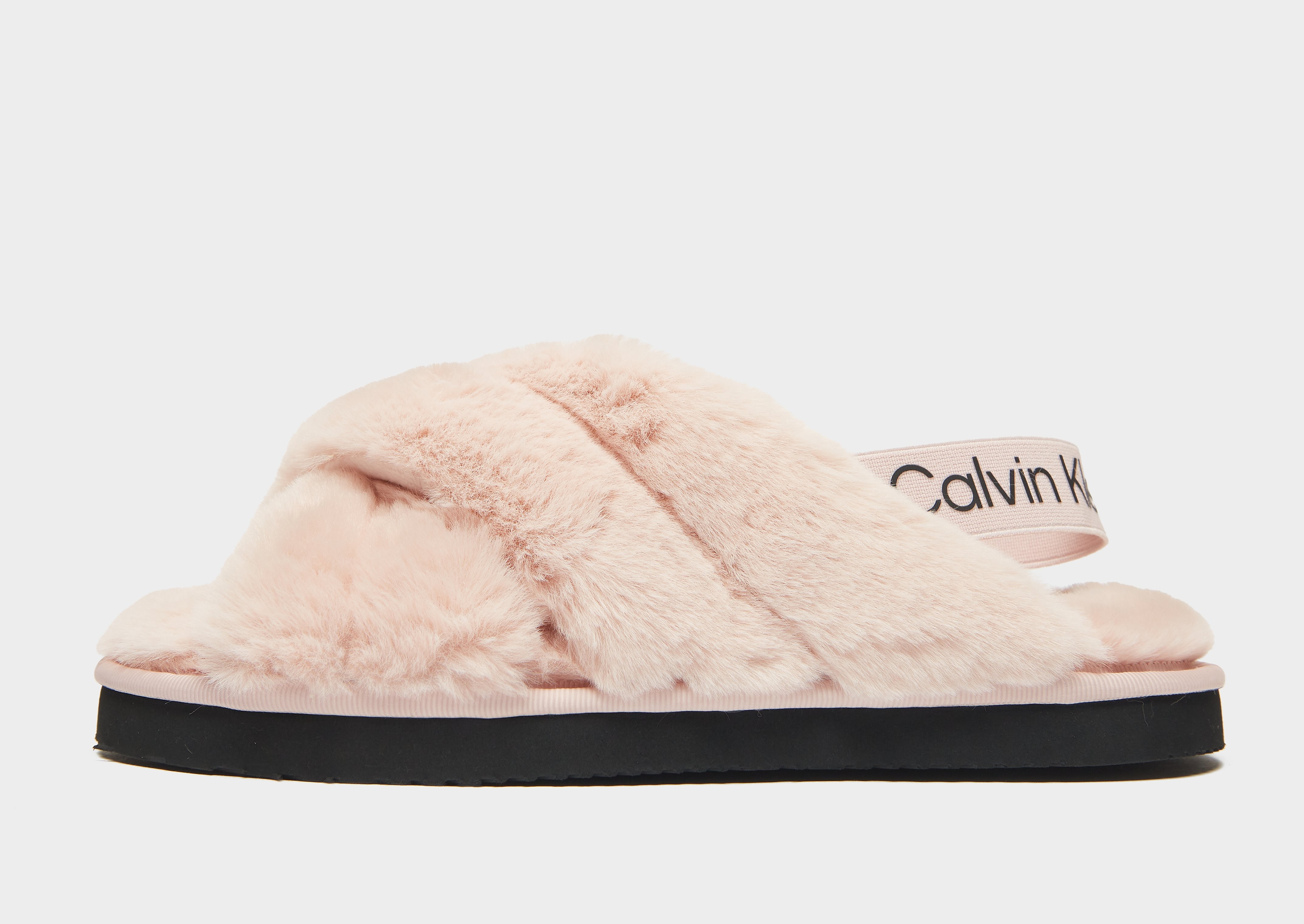 

Calvin Klein Jeans Logo Strap Slippers - Pink - Womens, Pink