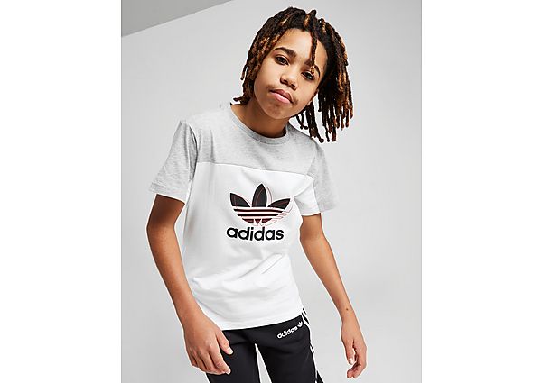 Adidas Originals T-Shirt à Double Logo Color Block Enfant