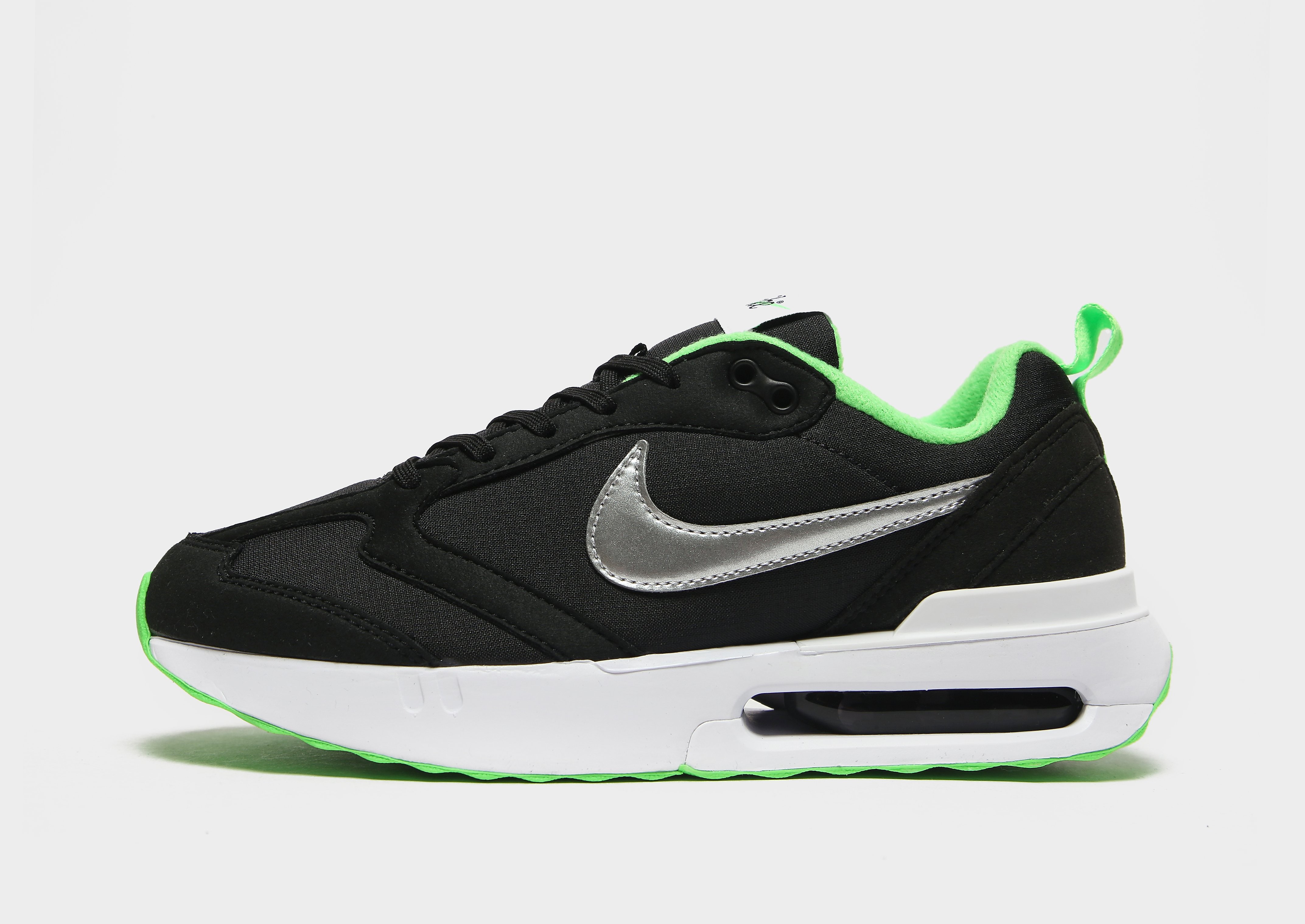 

Nike Air Max Dawn Junior - Black/Green Strike/White/Chrome - Kids, Black/Green Strike/White/Chrome