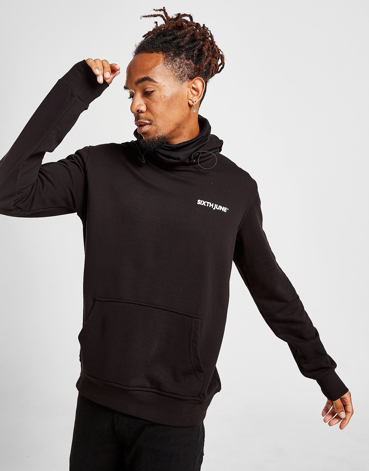 

Sixth June Face Cover Hoodie - Black - Mens, Black