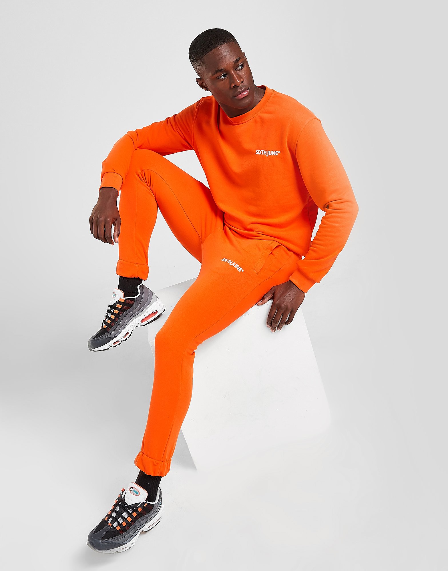 

Sixth June Sweatshirt Joggers Tracksuit - Orange - Mens, Orange