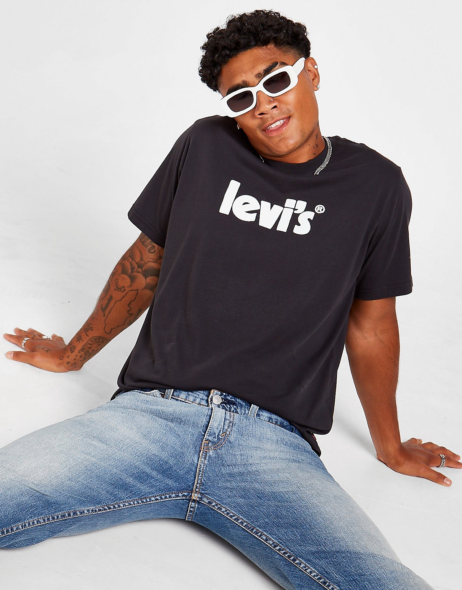 

LEVI'S Poster Logo T-Shirt - Black - Mens, Black
