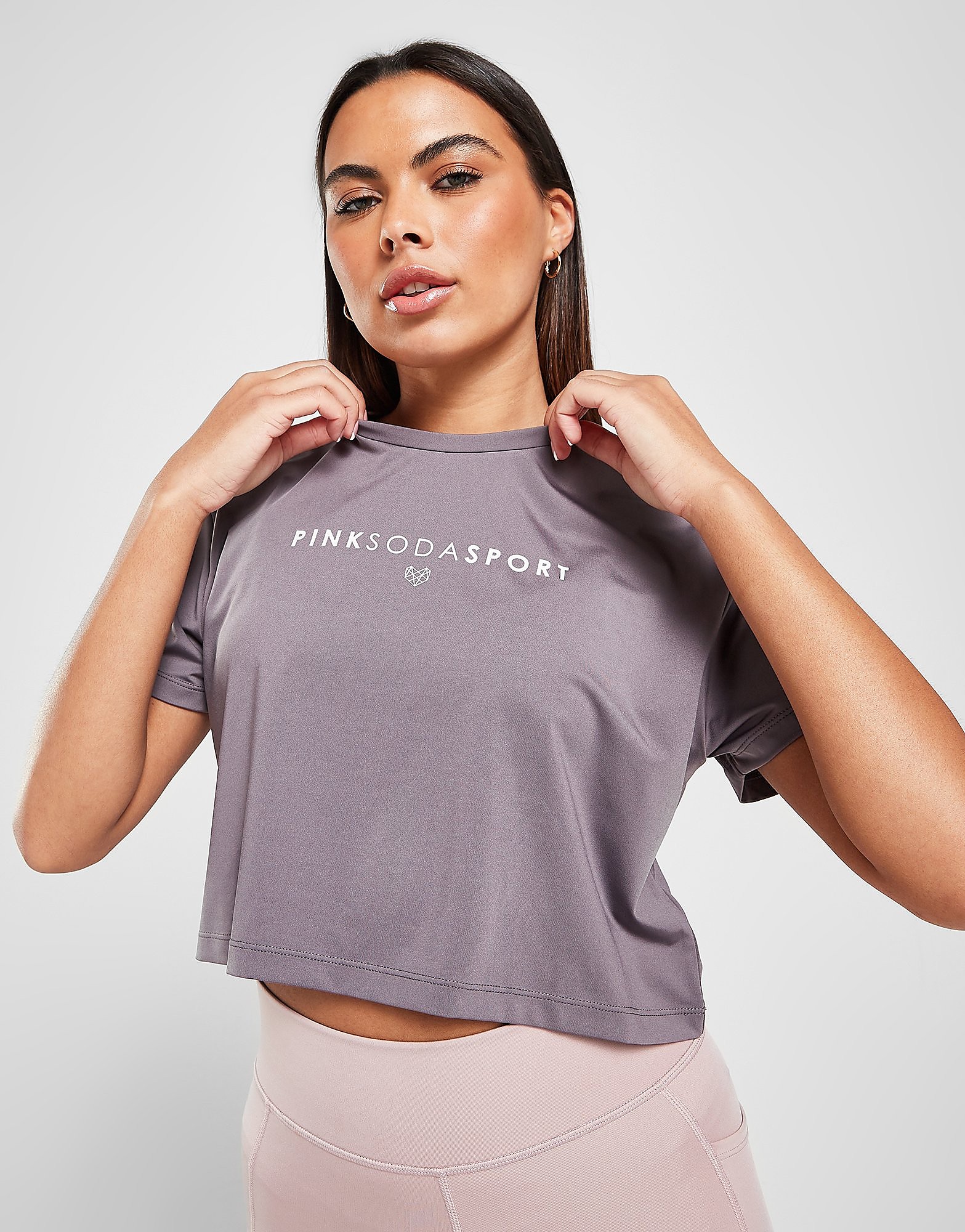 

Pink Soda Sport Avery T-Shirt - Grey - Womens, Grey