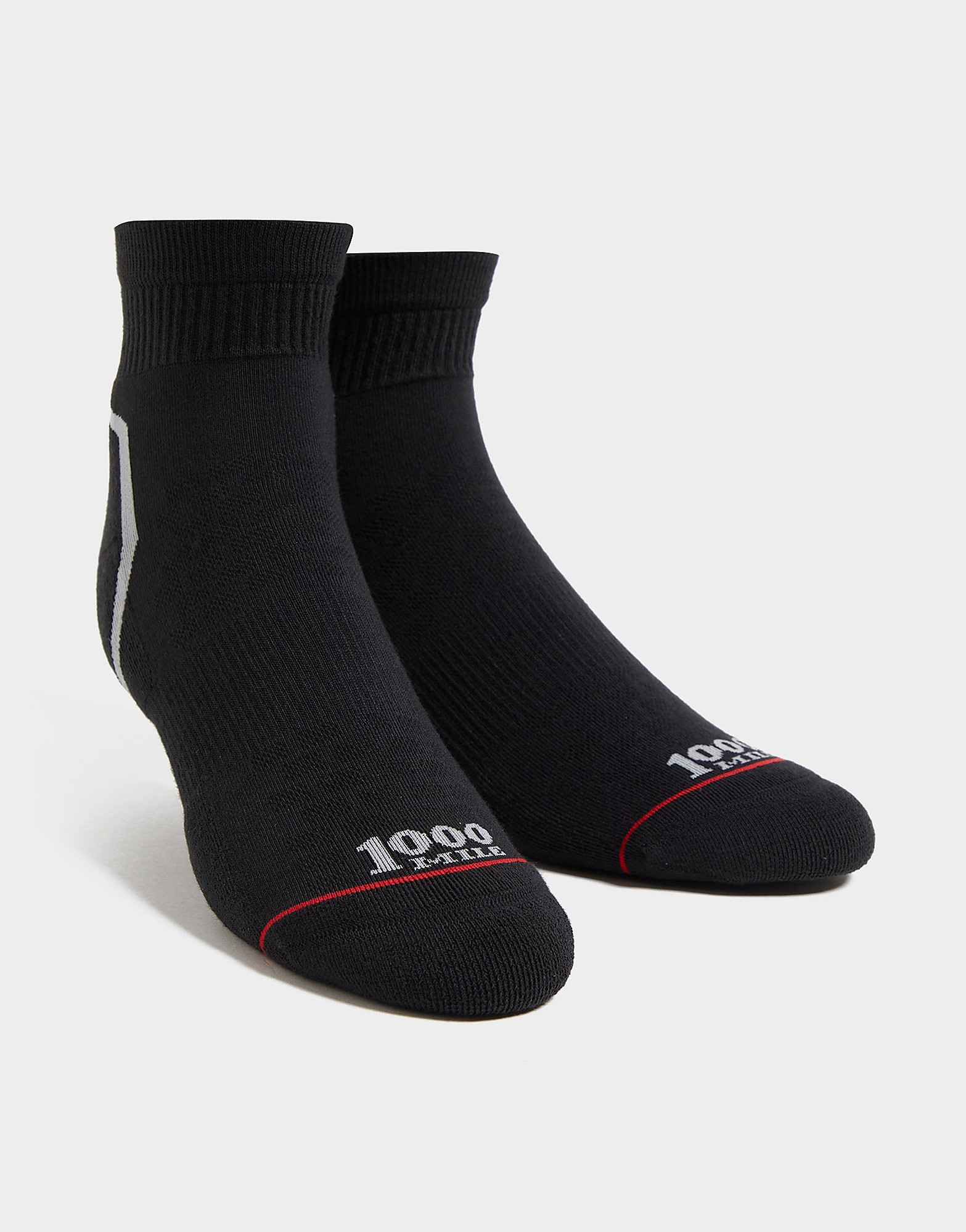 

1000 MILE Active Run Quarter Socks - Black - Mens, Black