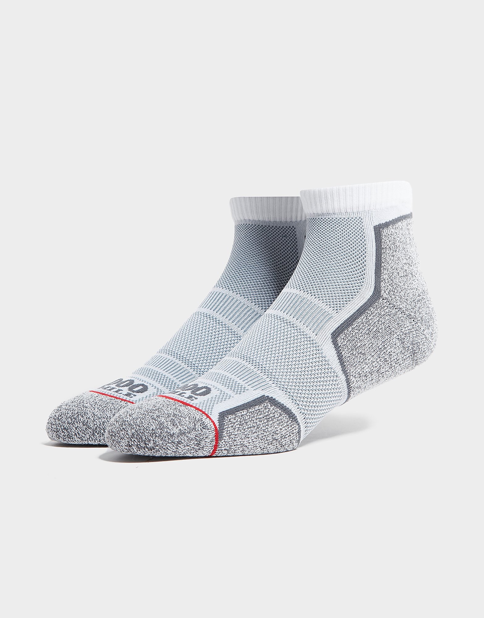 

1000 MILE 2-Pack Run Ankle Socks - Grey - Mens, Grey