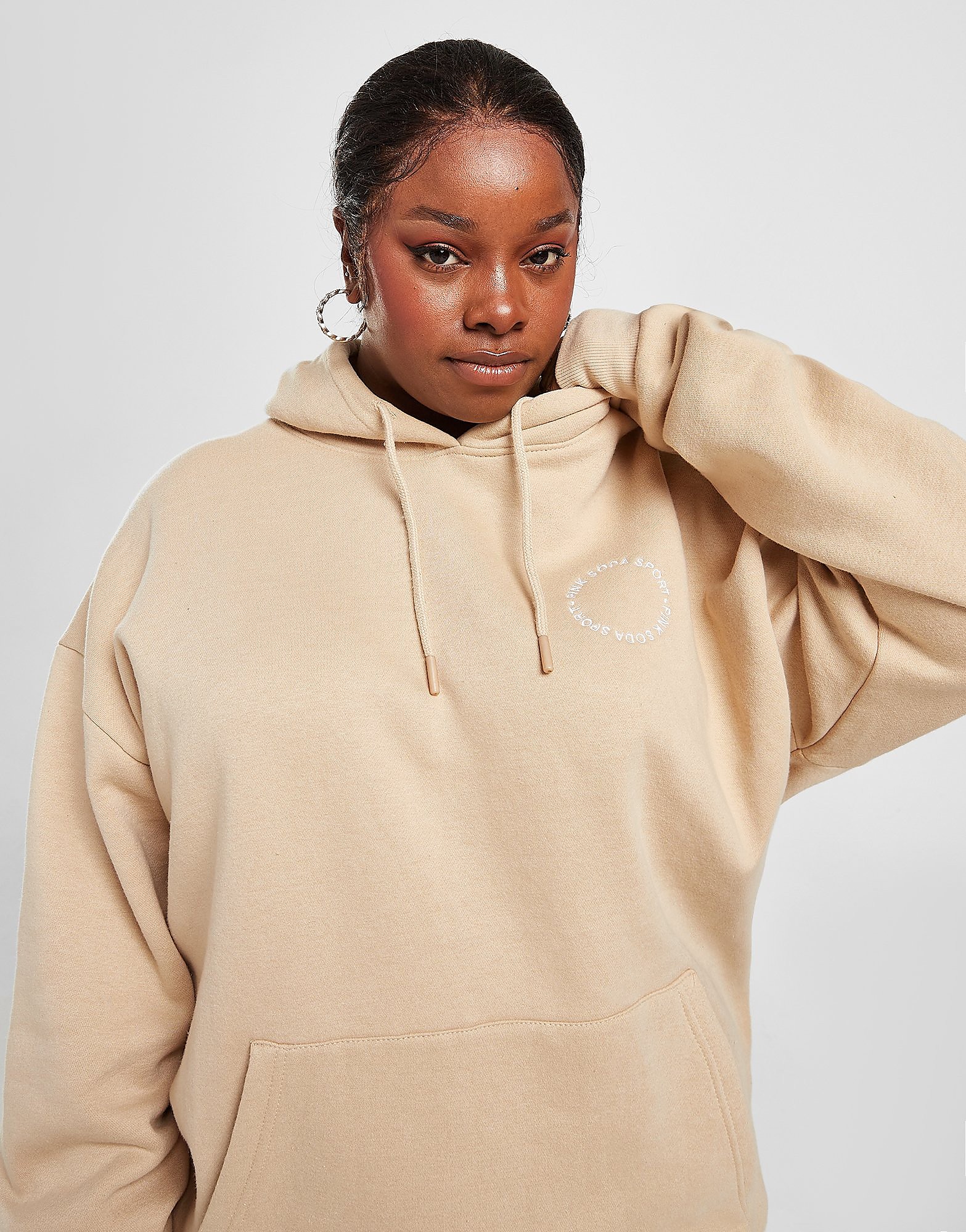 

Pink Soda Sport Plus Size Circle Overhead Hoodie - Only at JD - Brown - Womens, Brown