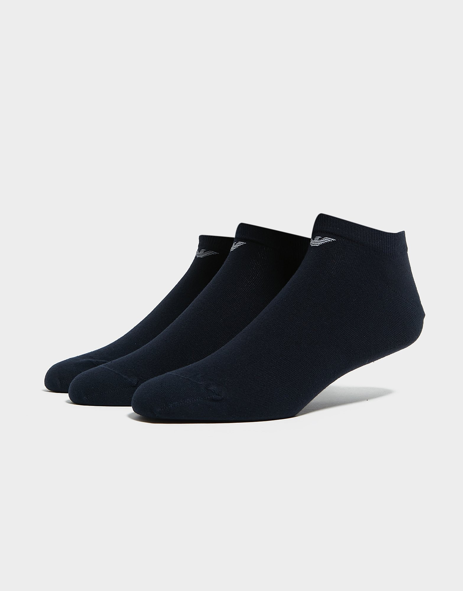 

Emporio Armani 3-Pack No-Show Socks - Navy - Mens, Navy