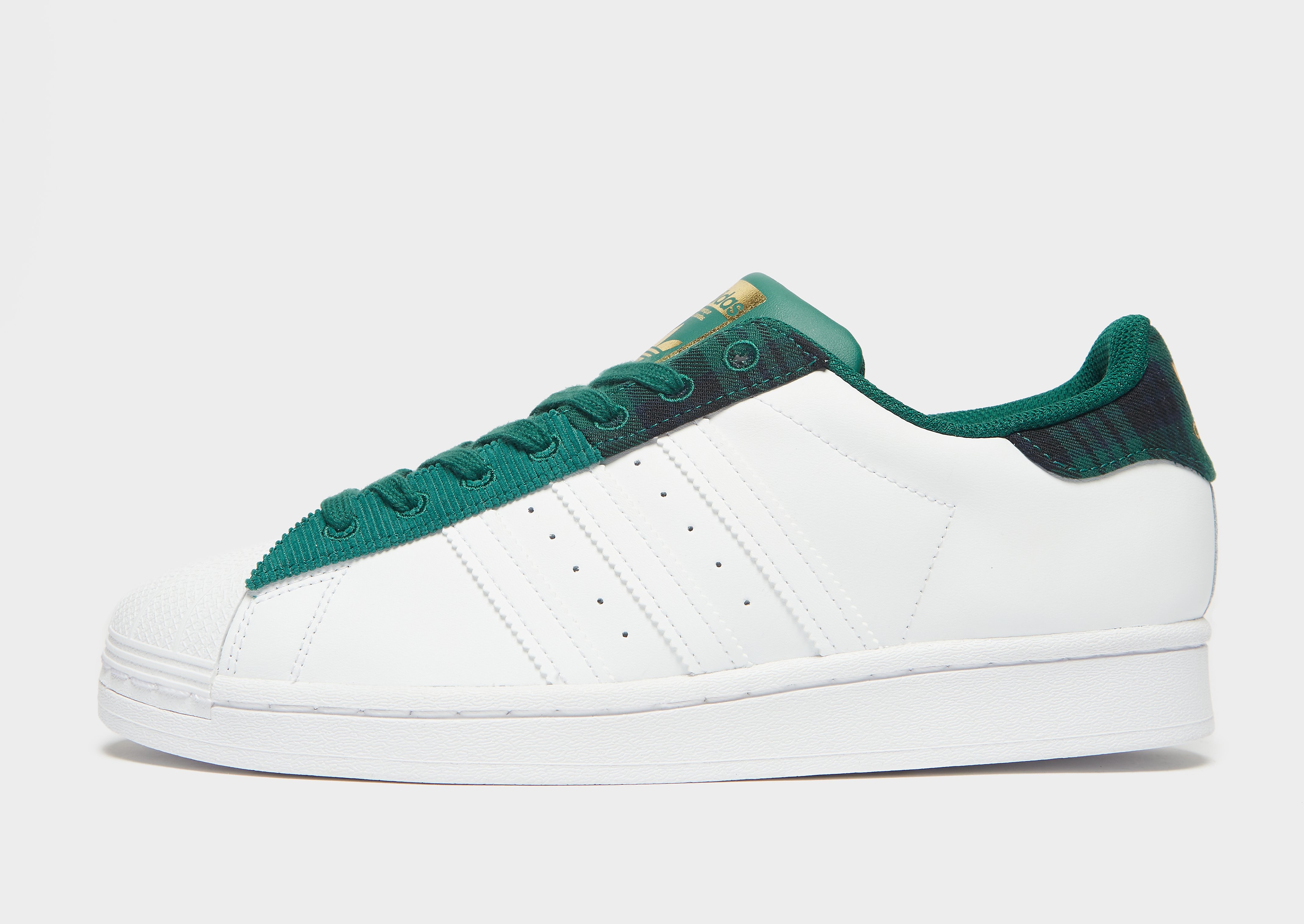 

adidas Originals Superstar - Collegiate Green / Cloud White / Gold Metallic - Womens, Collegiate Green / Cloud White / Gold Metallic
