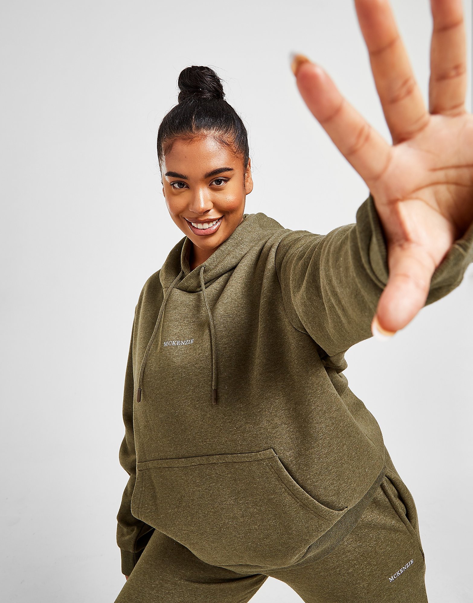 

McKenzie Marl Plus Size Overhead Boyfriend Hoodie - Only at JD - Khaki - Womens, Khaki