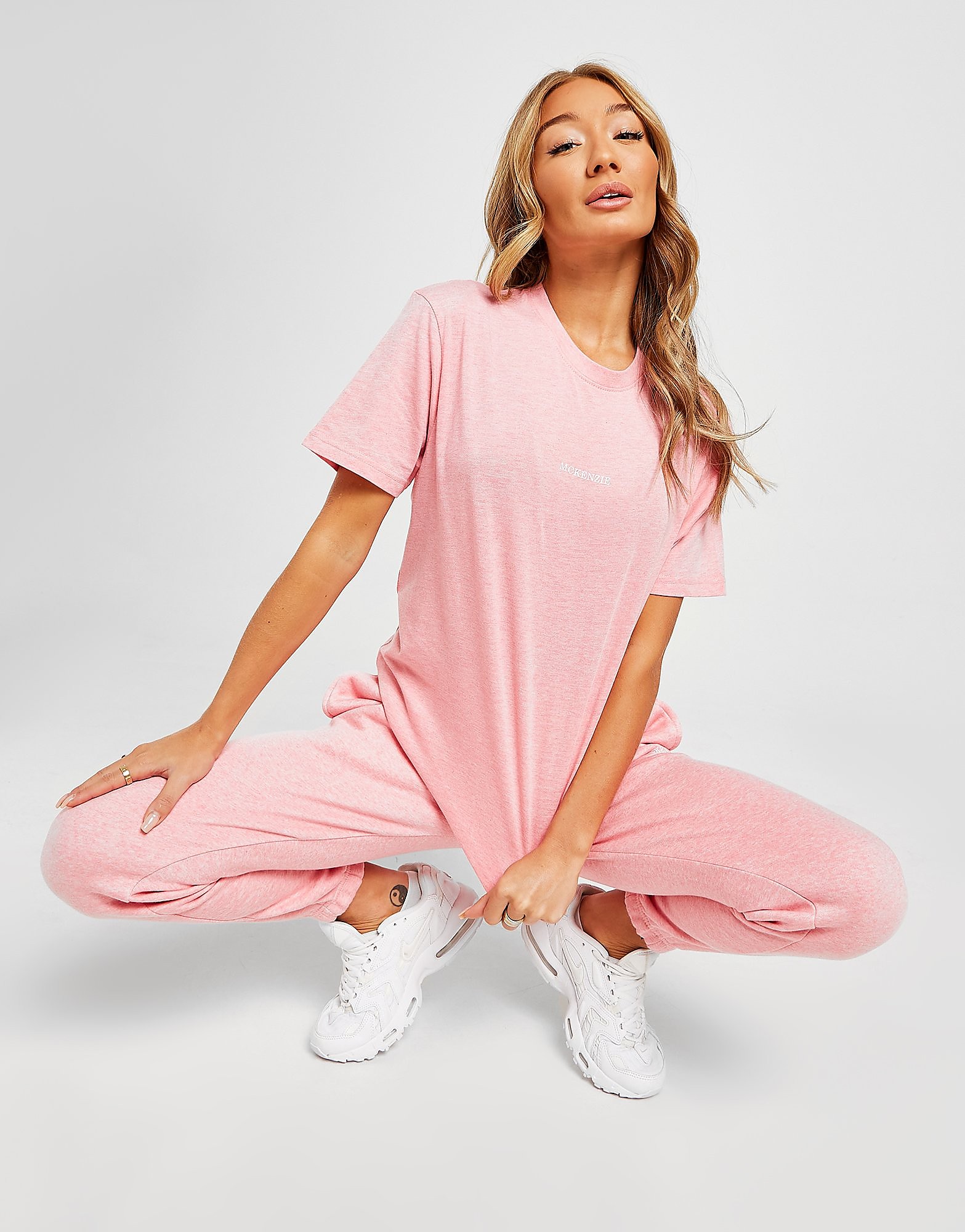 

McKenzie Marl Boyfriend T-Shirt - Only at JD - Pink - Womens, Pink