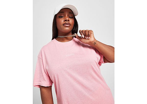 McKenzie Marl Plus Size Boyfriend T-Shirt - Only at JD - Pink - Womens, Pink