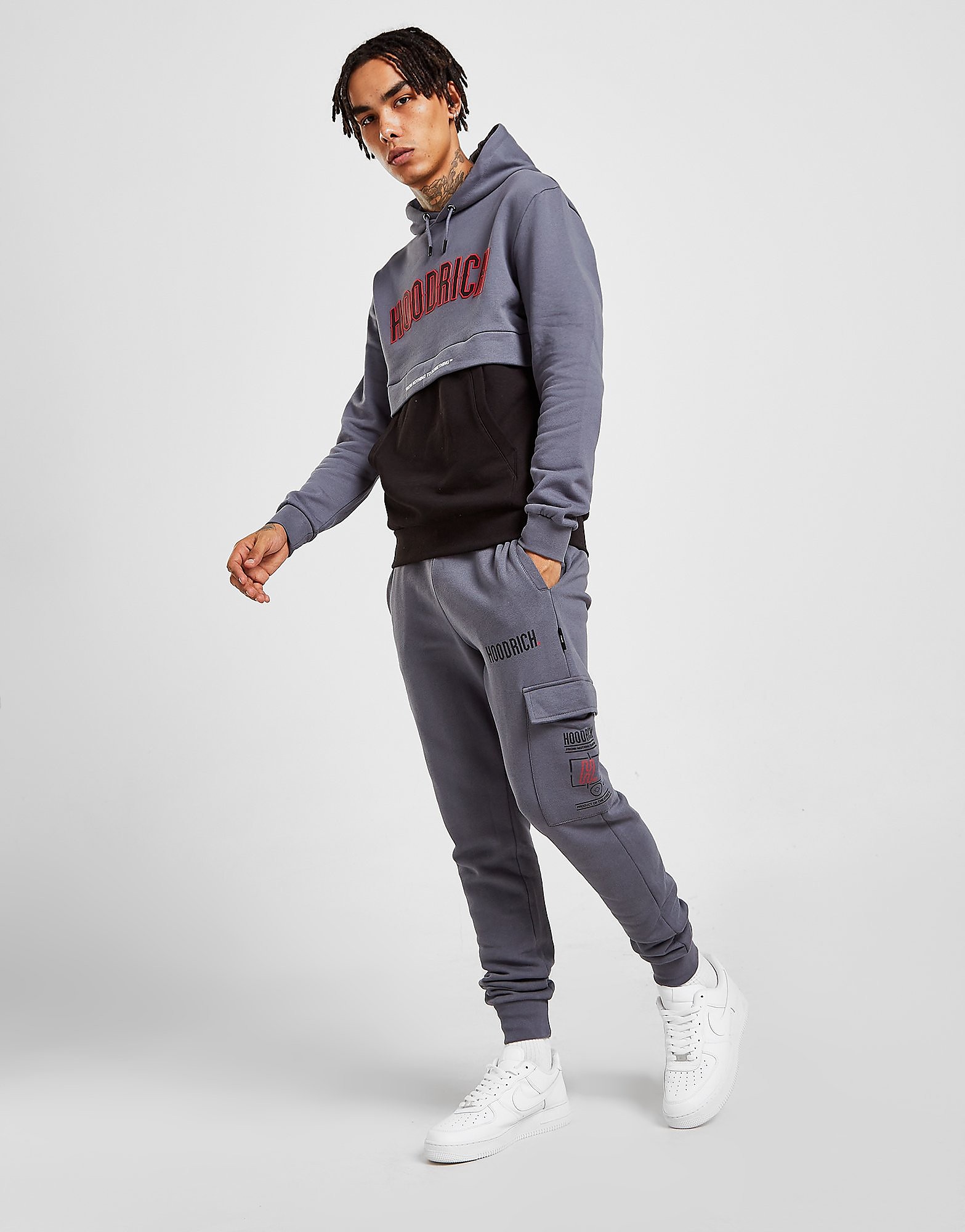 Hoodrich Akira Cargo Joggers - Grey - Mens, Grey