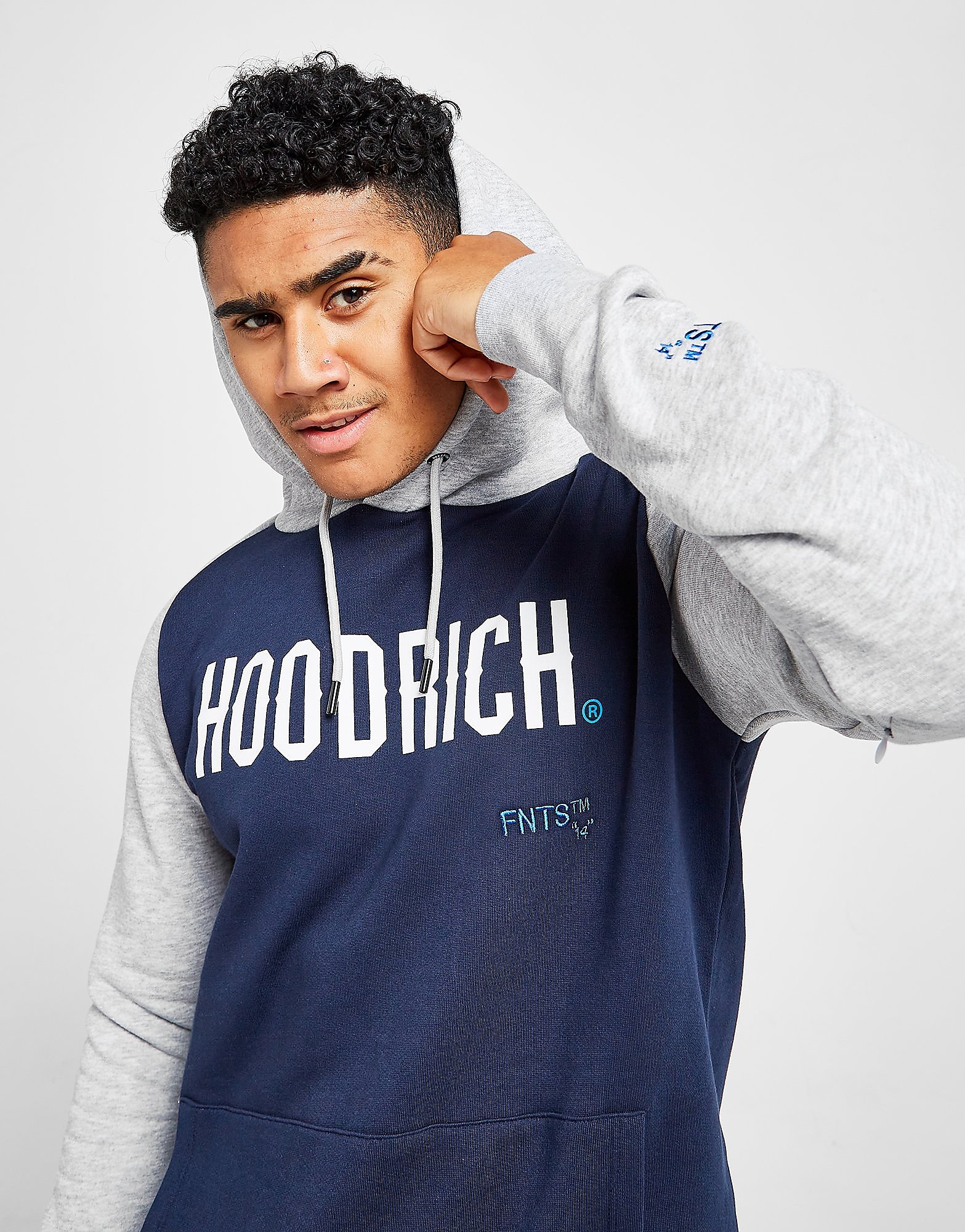 

Hoodrich Levelz Overhead Hoodie - Navy/Grey - Mens, Navy/Grey