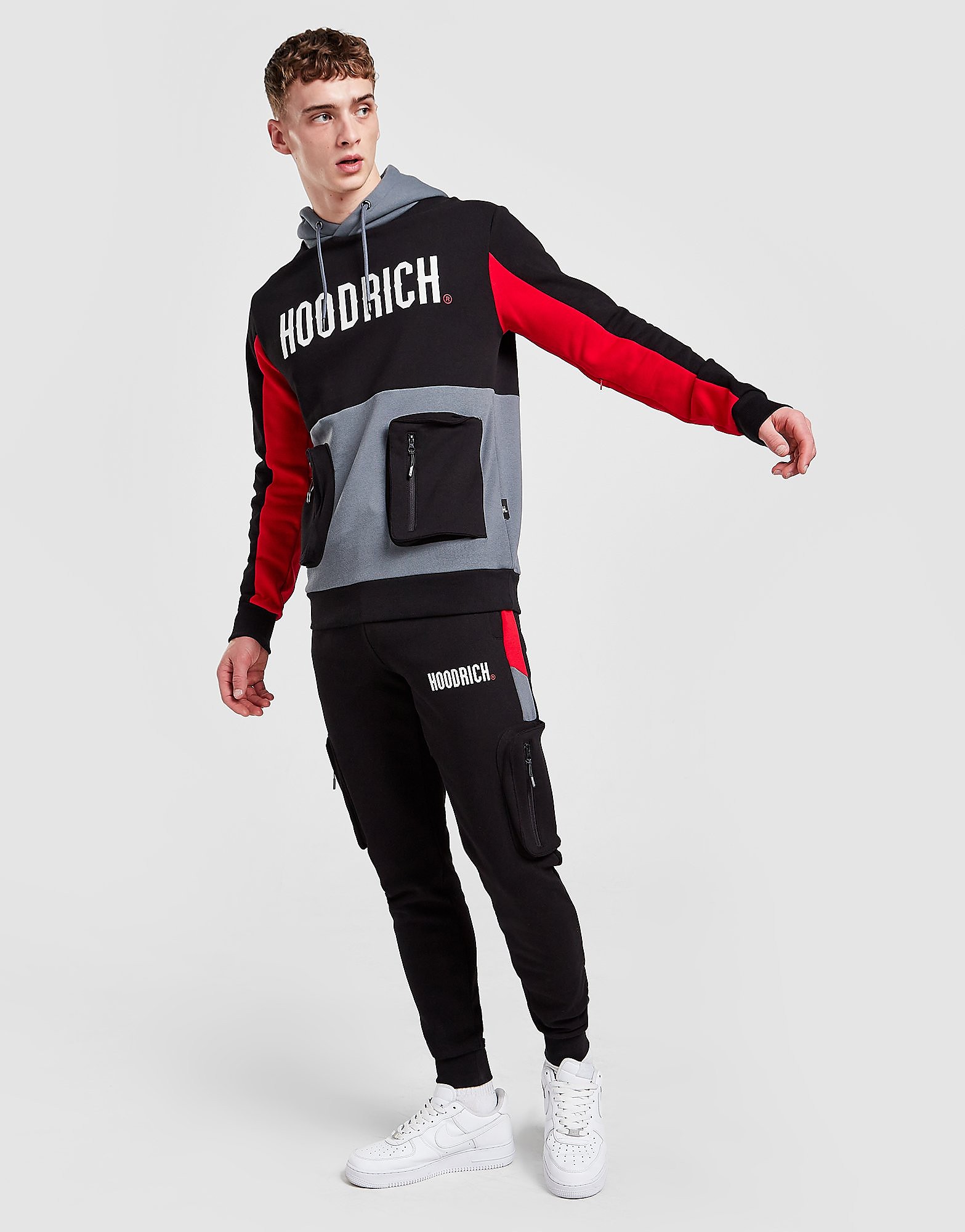 

Hoodrich Stamp Cargo Fleece Joggers - Black - Mens, Black
