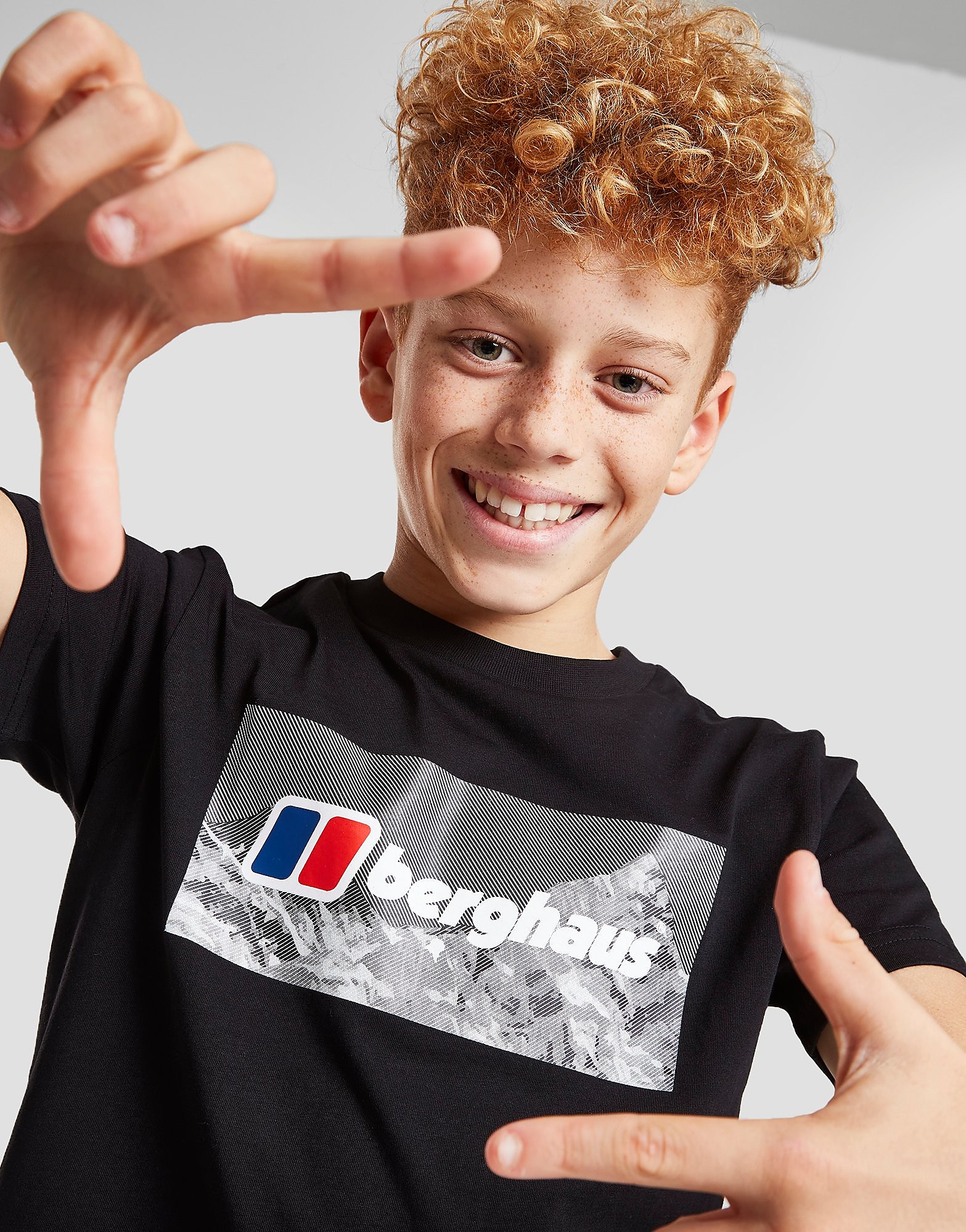 Berghaus Mountain Logo T-Shirt Junior - Only at JD - Black - Kids, Black