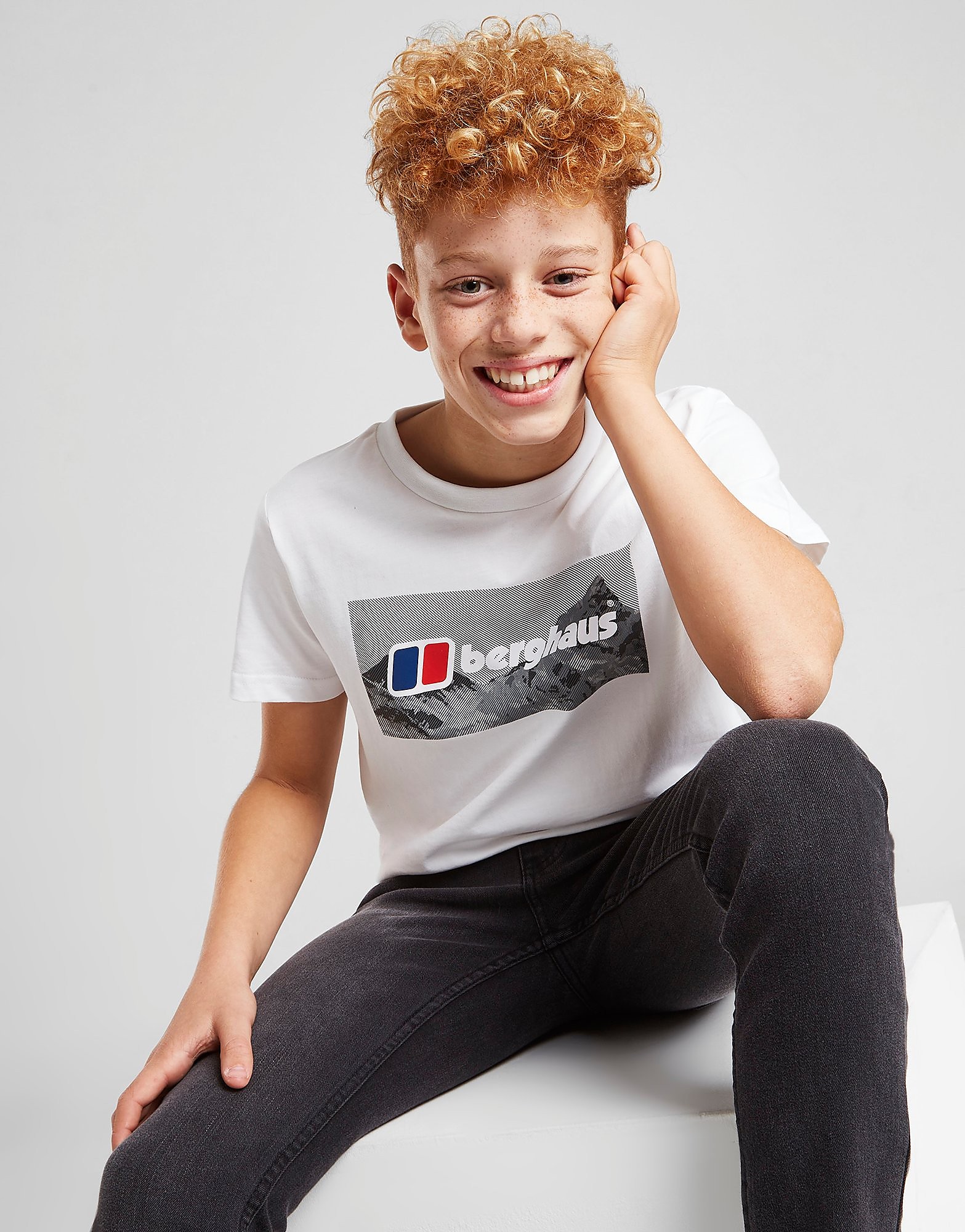 

Berghaus Mountain Logo T-Shirt Junior - Only at JD - White - Kids, White