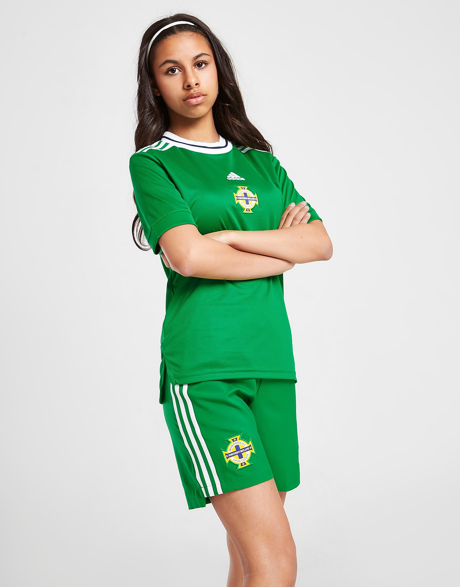 

adidas Northern Ireland WEC 2022 Home Shorts Junior - Green - Kids, Green