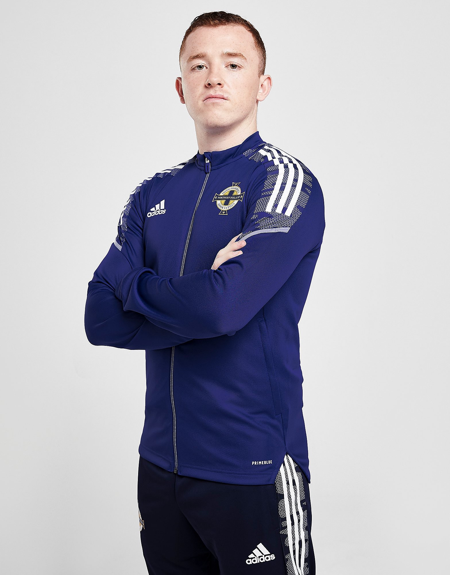

adidas Northern Ireland Condivo21 Track Jacket - Blue - Mens, Blue