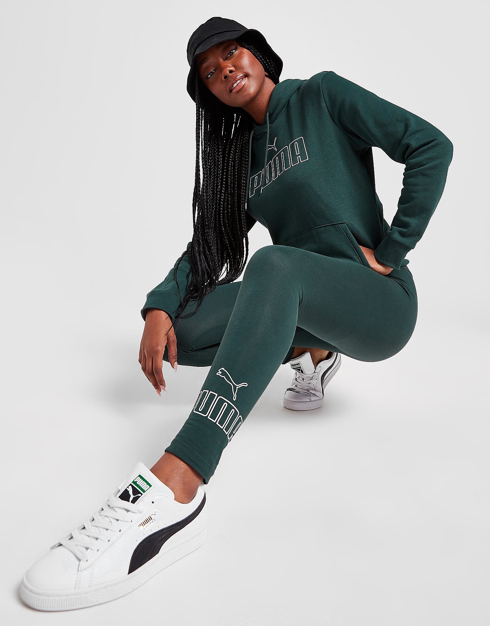 

Puma Core Outline Logo Leggings - Green - Womens, Green