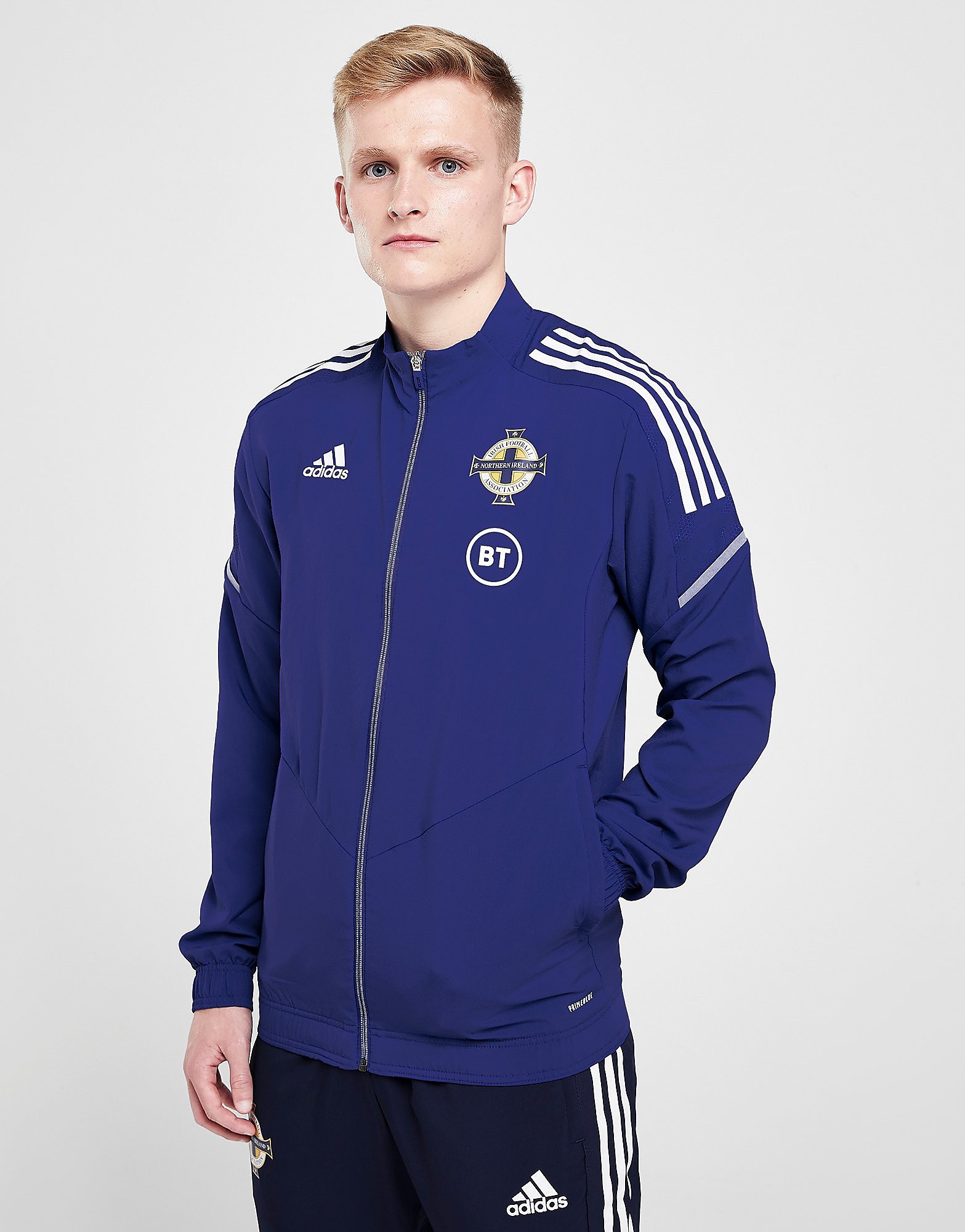 

adidas Northern Ireland Condivo21 Presentation Jacket - Blue - Mens, Blue
