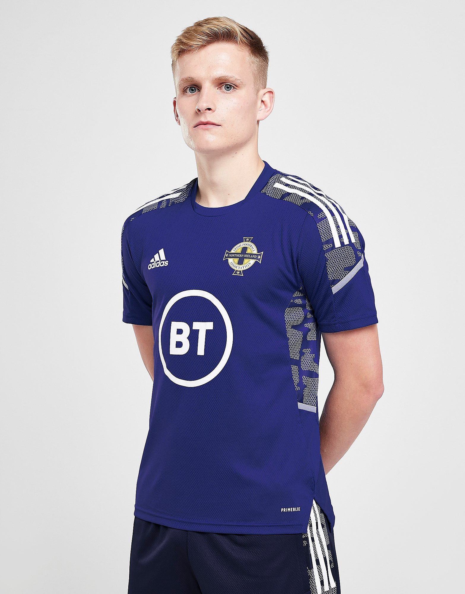 

adidas Northern Ireland Condivo21 Training Shirt - Blue - Mens, Blue