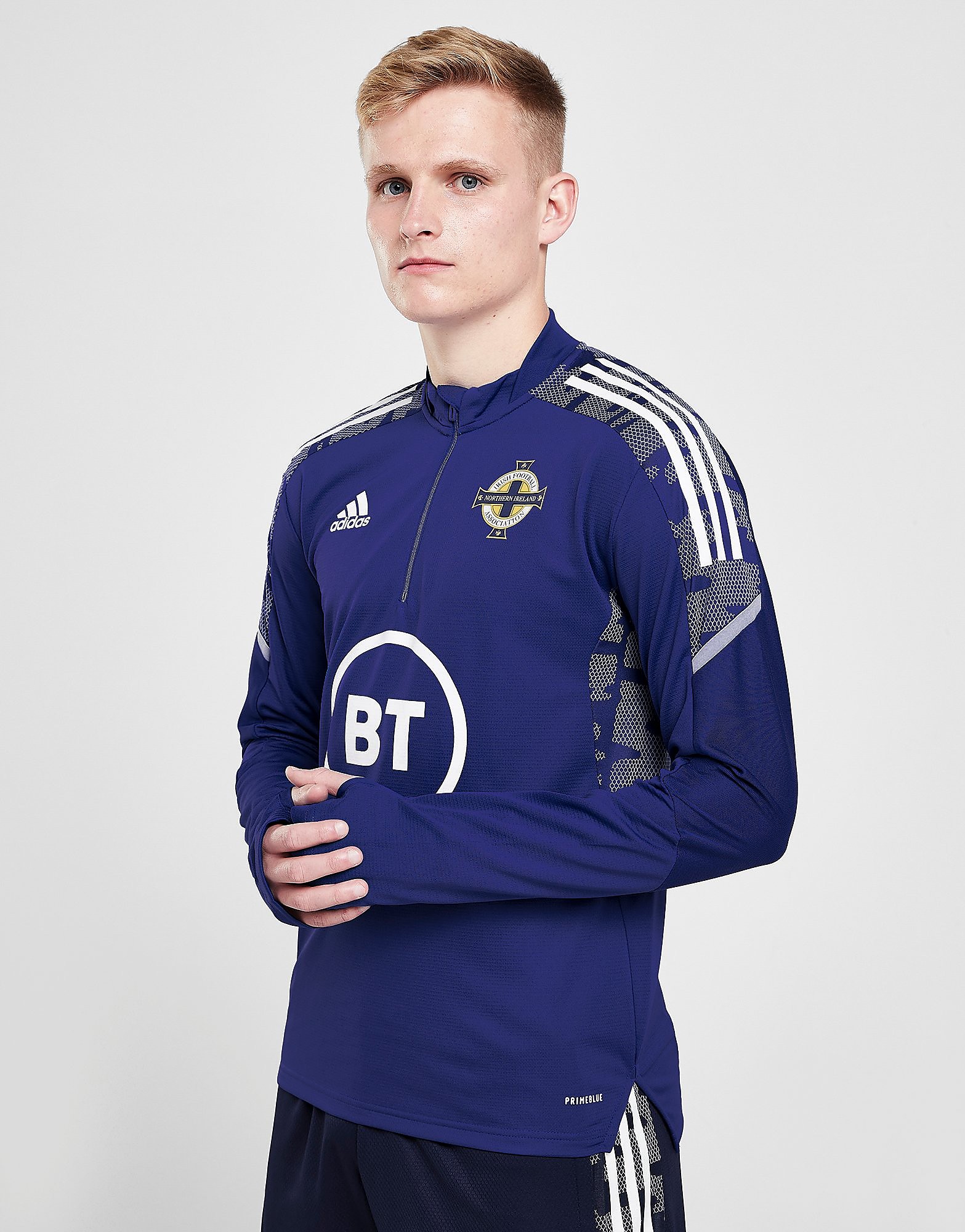 adidas Northern Ireland Condivo21 Training Top - Blue - Mens, Blue