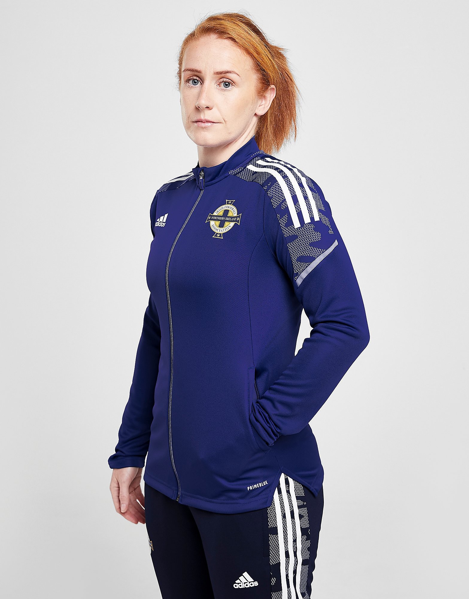 

adidas Northern Ireland Condivo21 Track Jacket - Blue - Womens, Blue