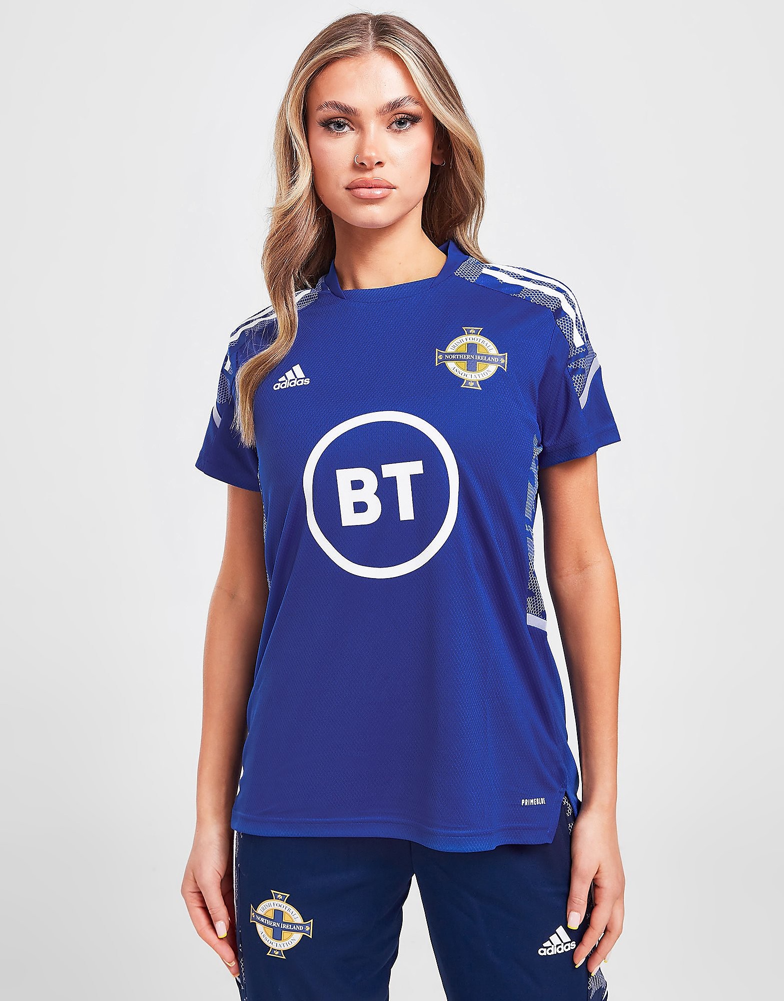 

adidas Northern Ireland Condivo21 Training Shirt - Blue - Womens, Blue