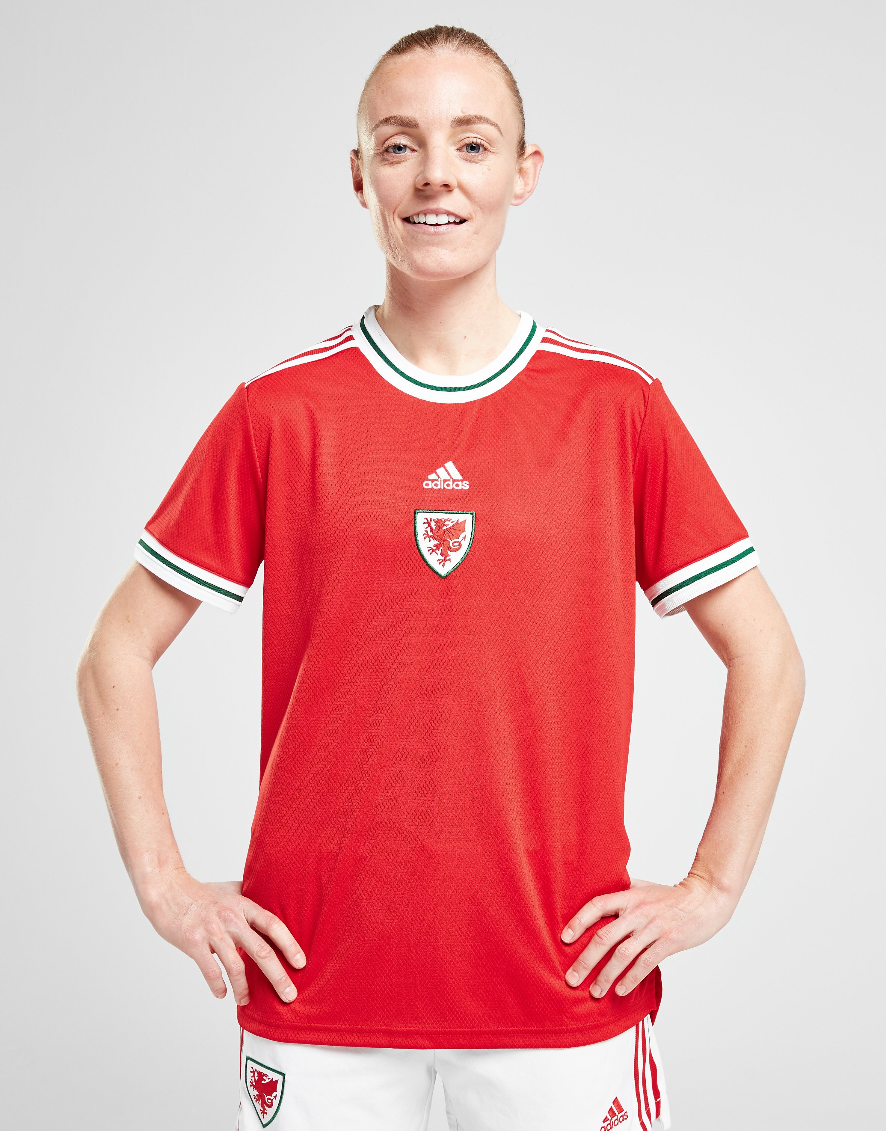 

adidas Wales 2022 Home Shirt Women's - Red, Red