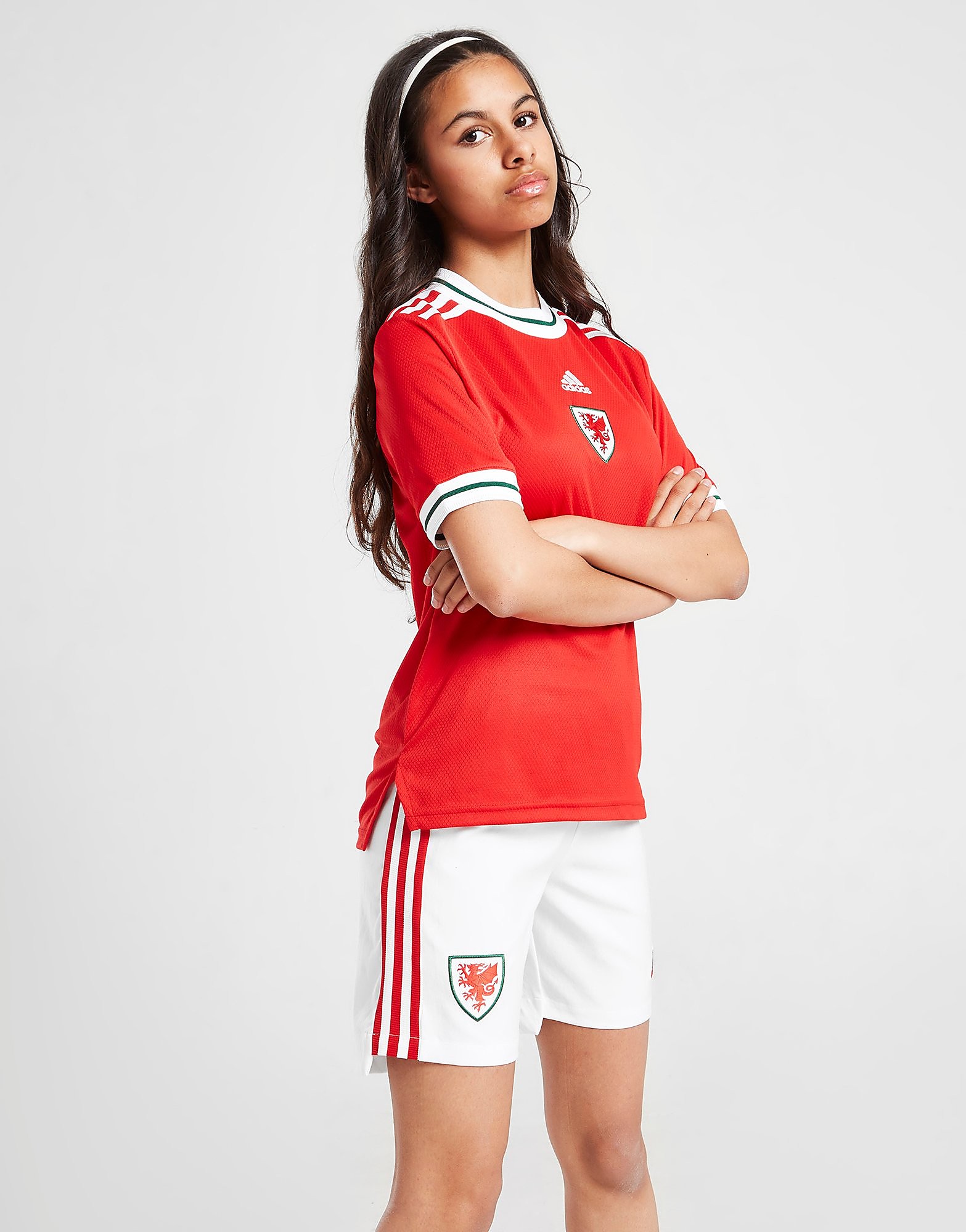 

adidas Wales FA 2022 Home Shorts Junior - White - Kids, White