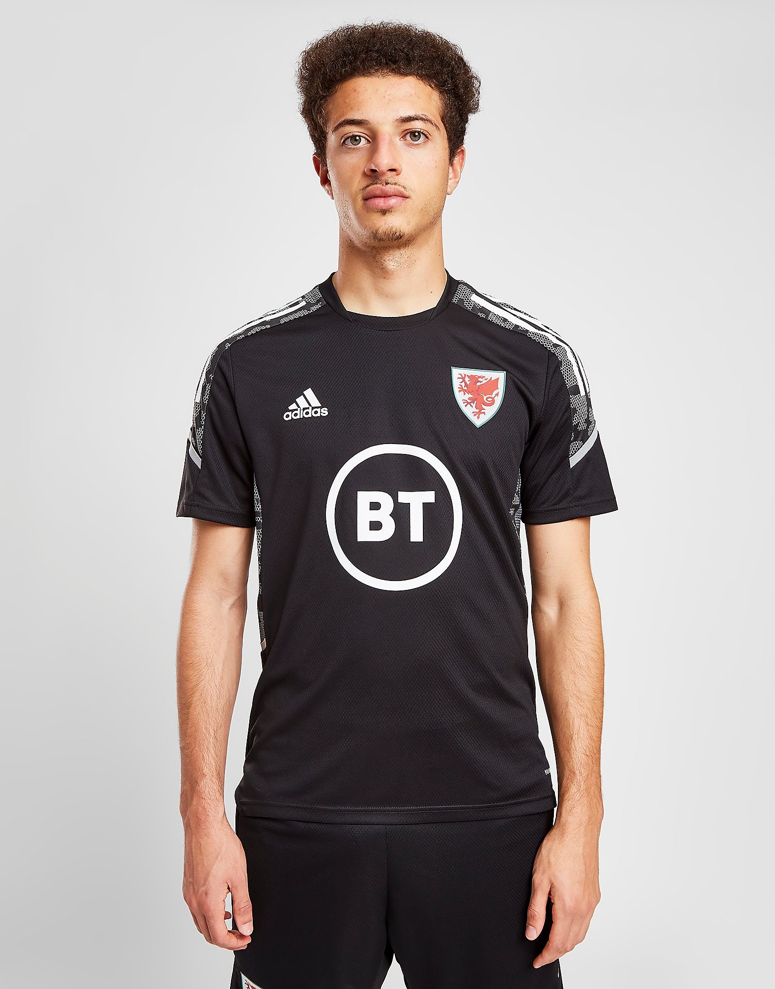 

adidas FA Wales Condivo21 Training Top - Black - Mens, Black