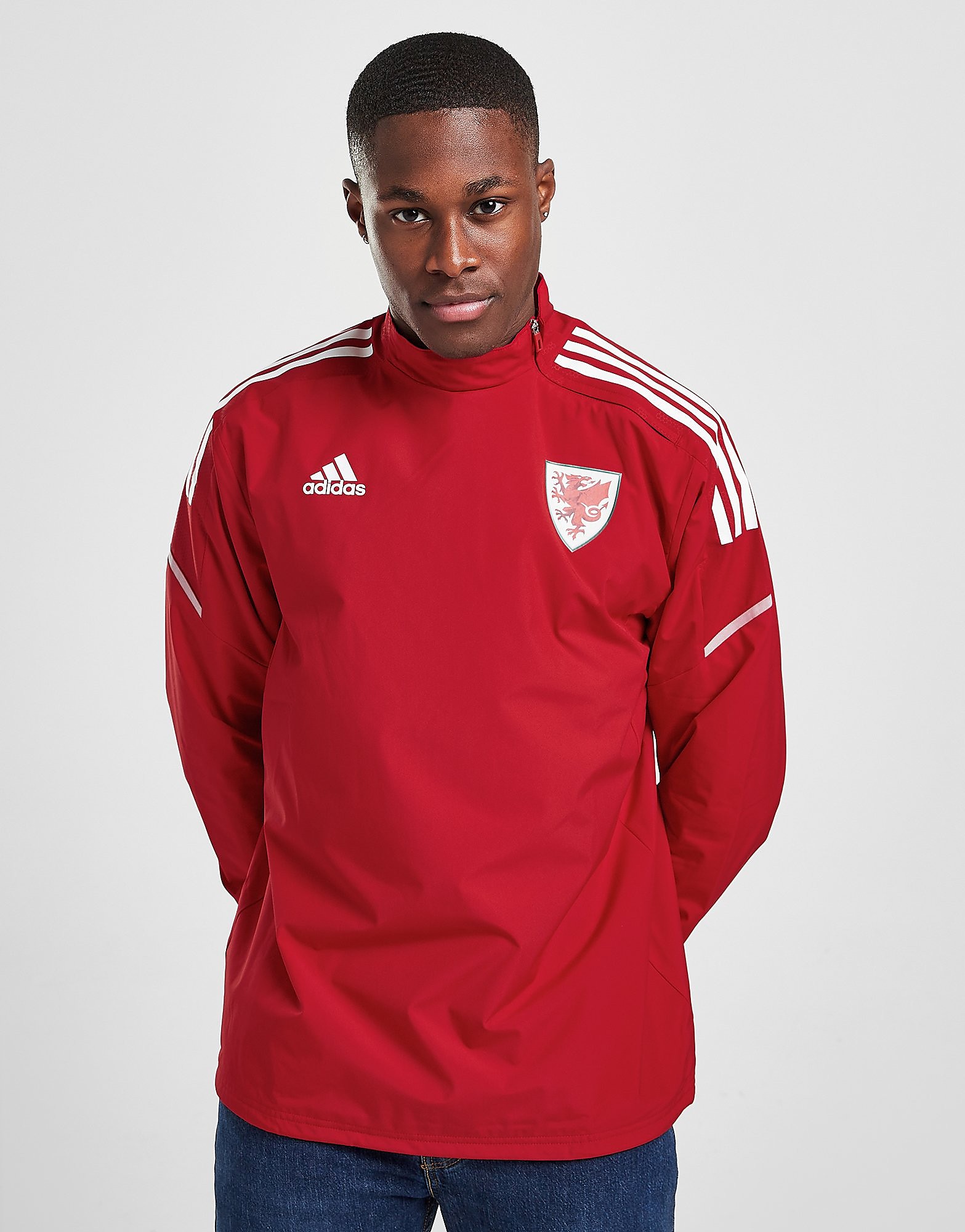 

adidas Wales Condivo21 Hybrid Top - Red - Mens, Red
