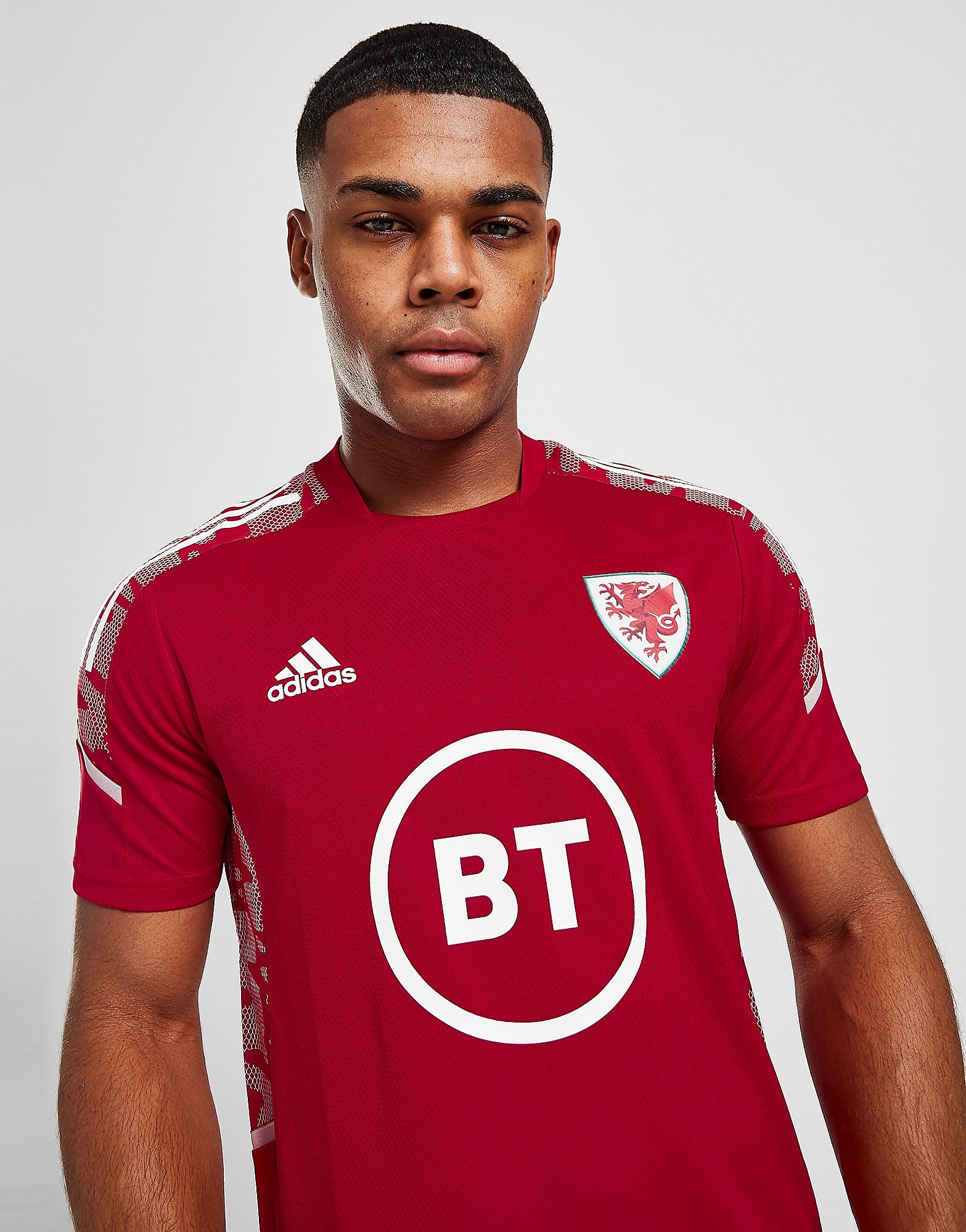

adidas Wales Condivo21 Training Jersey - Red - Mens, Red
