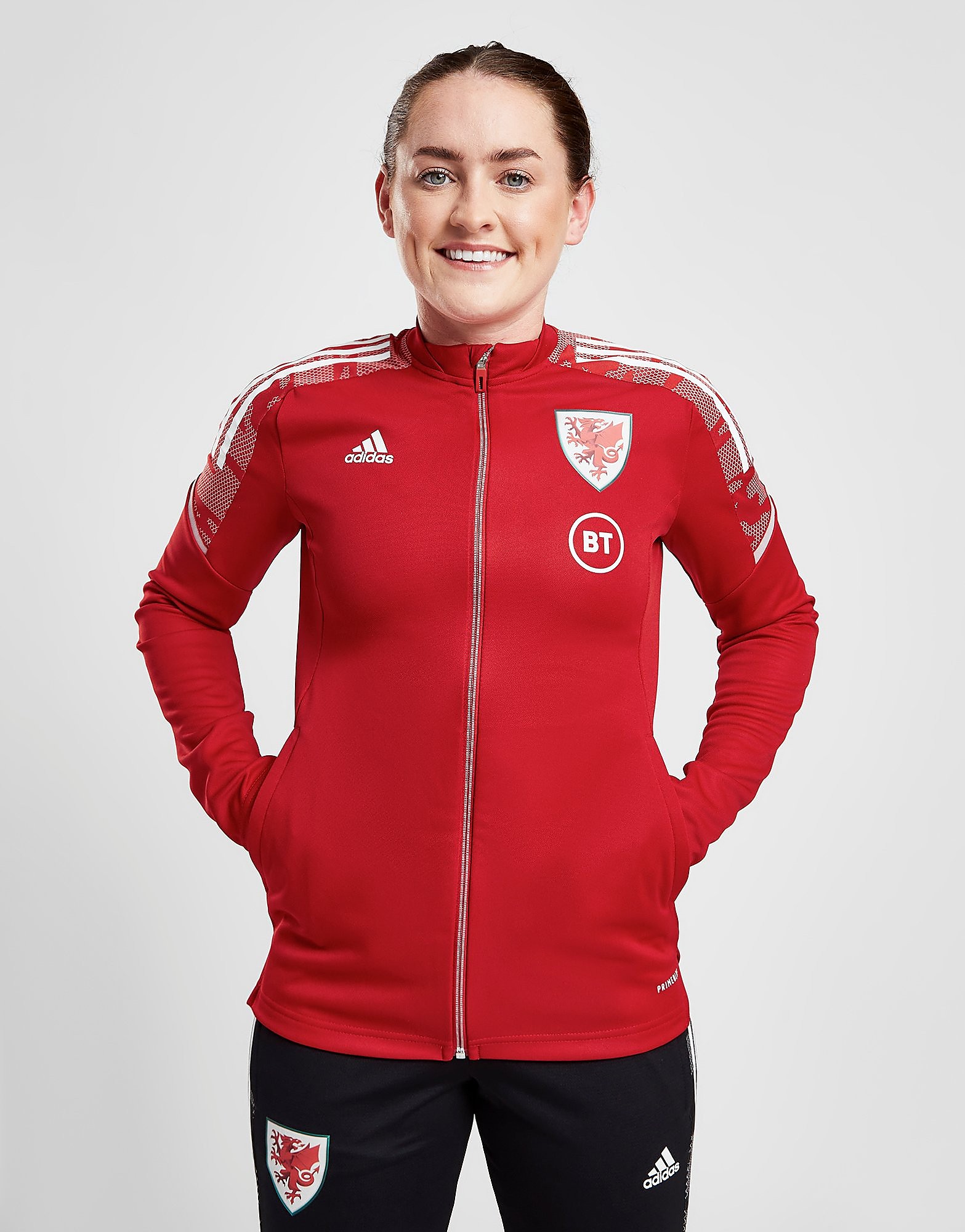 

adidas Wales Condivo21 Track Jacket - Red - Womens, Red