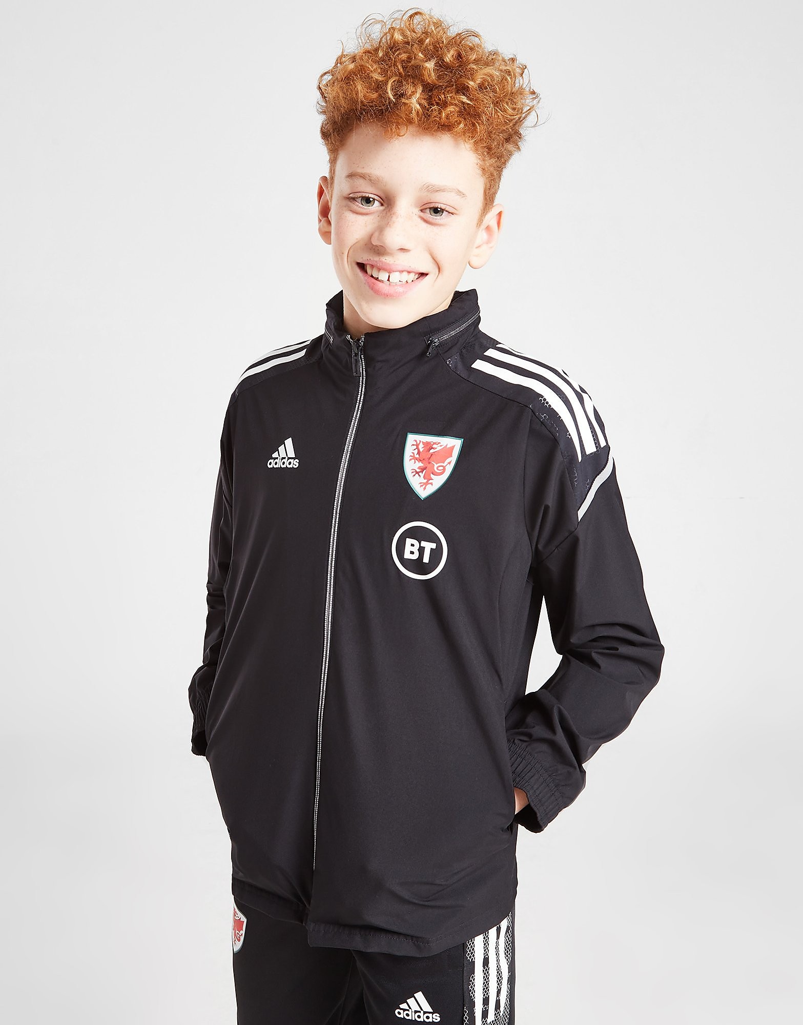

adidas Wales Condivo21 All Weather Jacket Junior - Black - Kids, Black