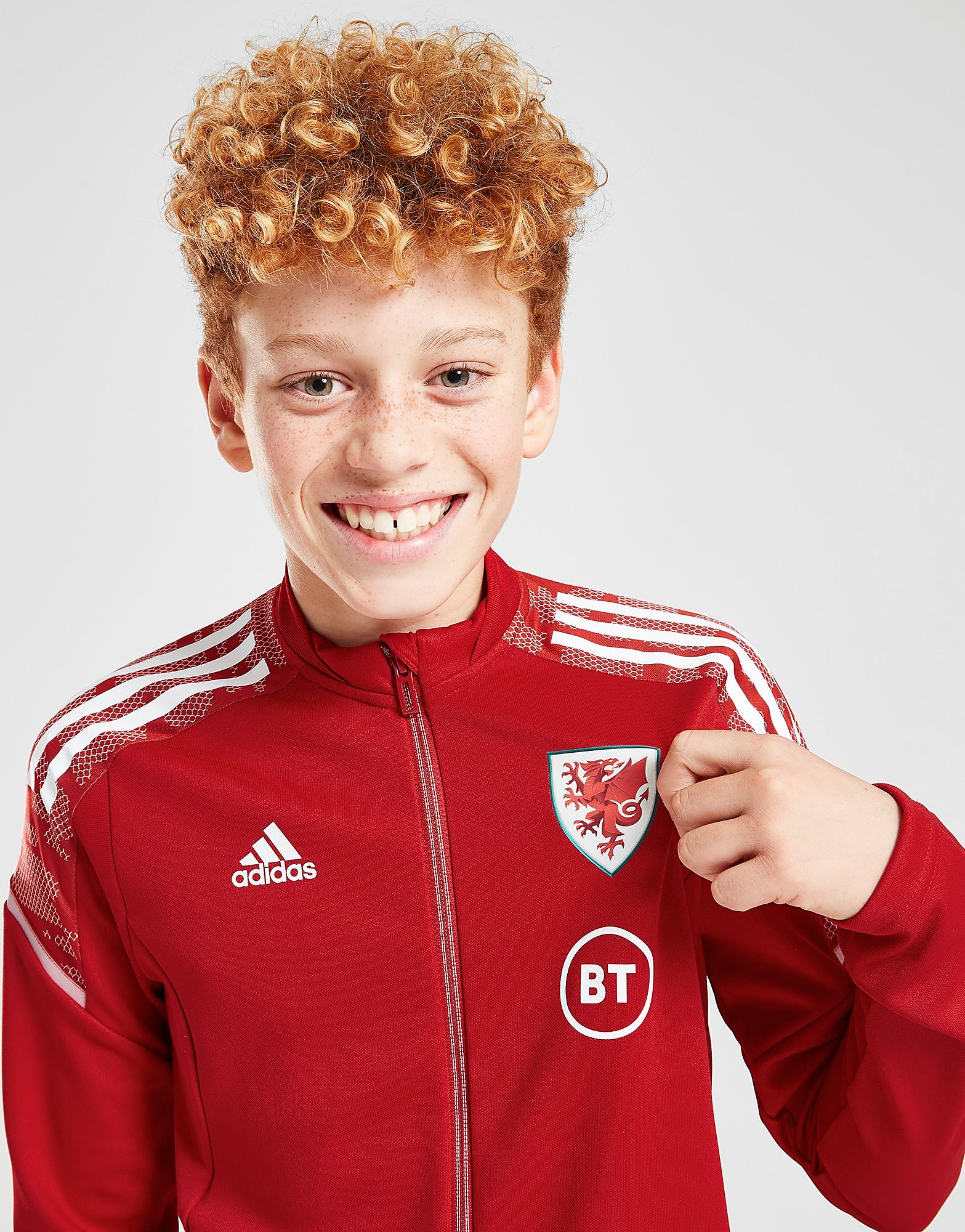 adidas Wales Condivo21 Track Jacket Junior - Red - Kids, Red
