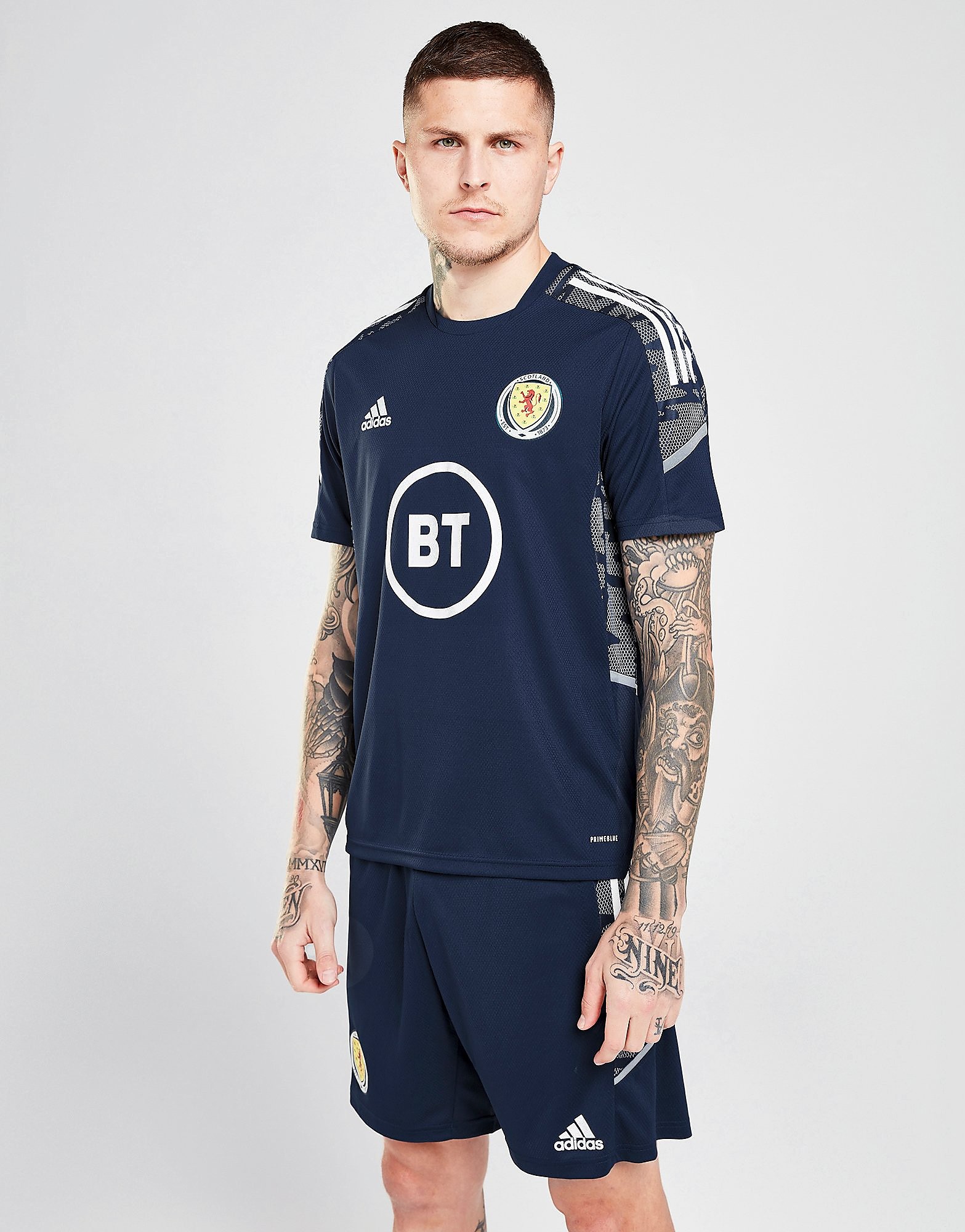 

adidas Scotland Condivo21 Training Shirt - Navy - Mens, Navy