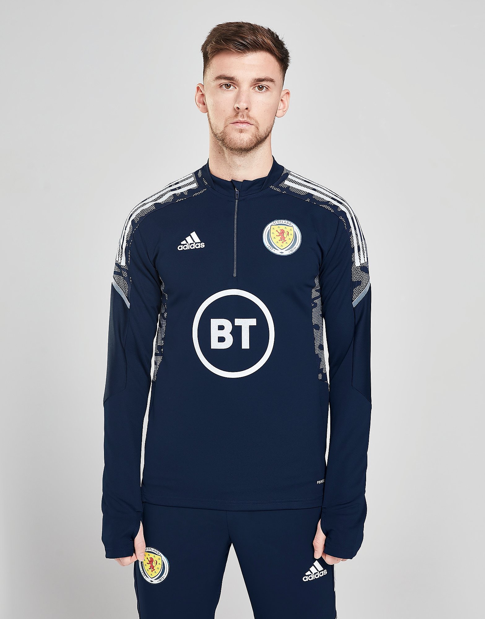 

adidas Scotland Condivo21 Training Top - Blue - Mens, Blue