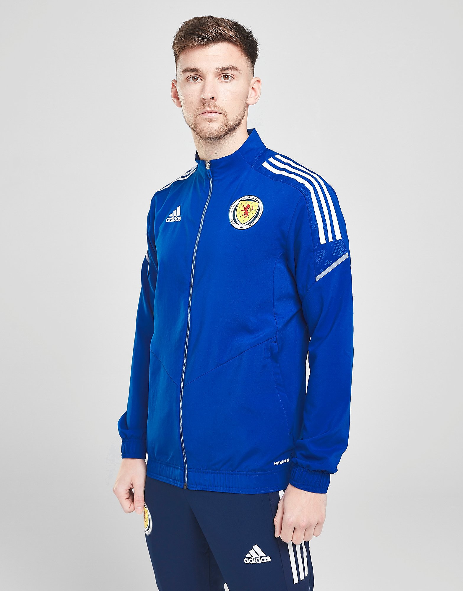 

adidas Scotland Condivo21 Presentation Jacket - Blue - Mens, Blue