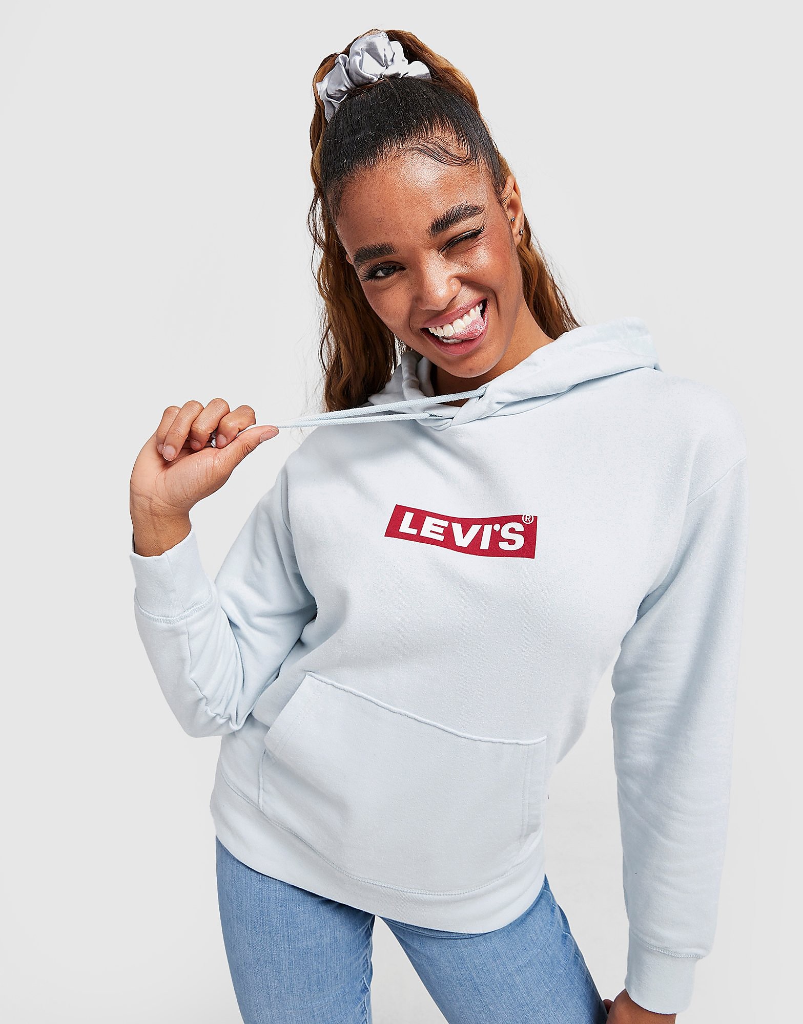 Levis Box Tab Hoodie - Blue - Womens, Blue