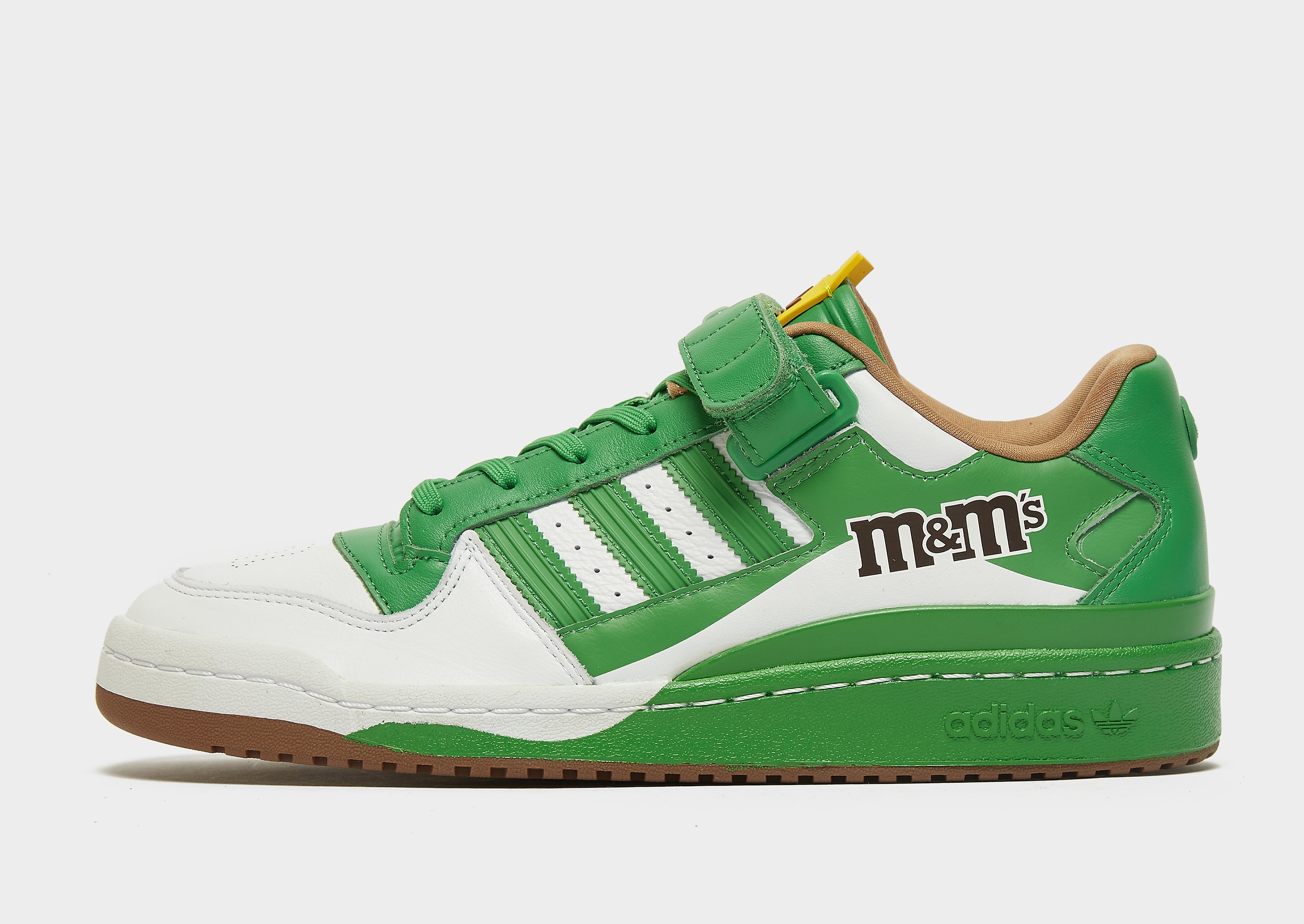 

adidas Originals x M&M's Forum Low - Green / Cloud White / Eqt Yellow - Womens, Green / Cloud White / Eqt Yellow