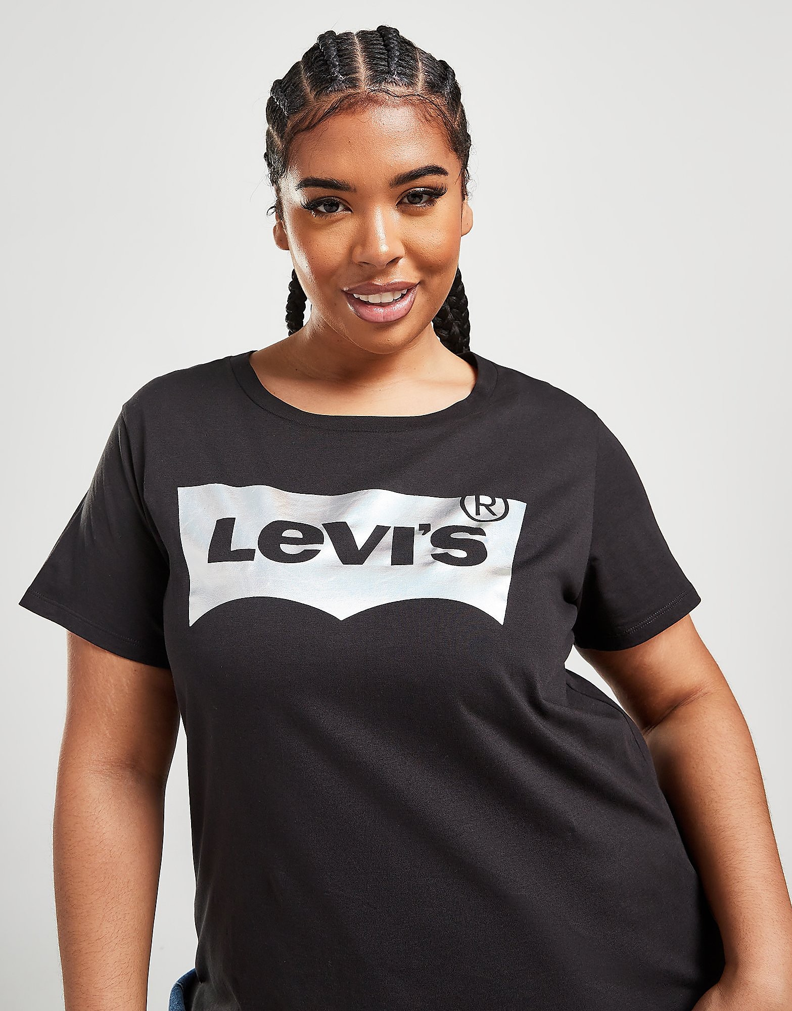 

Levis Perfect Plus Size T-Shirt - Black - Womens, Black