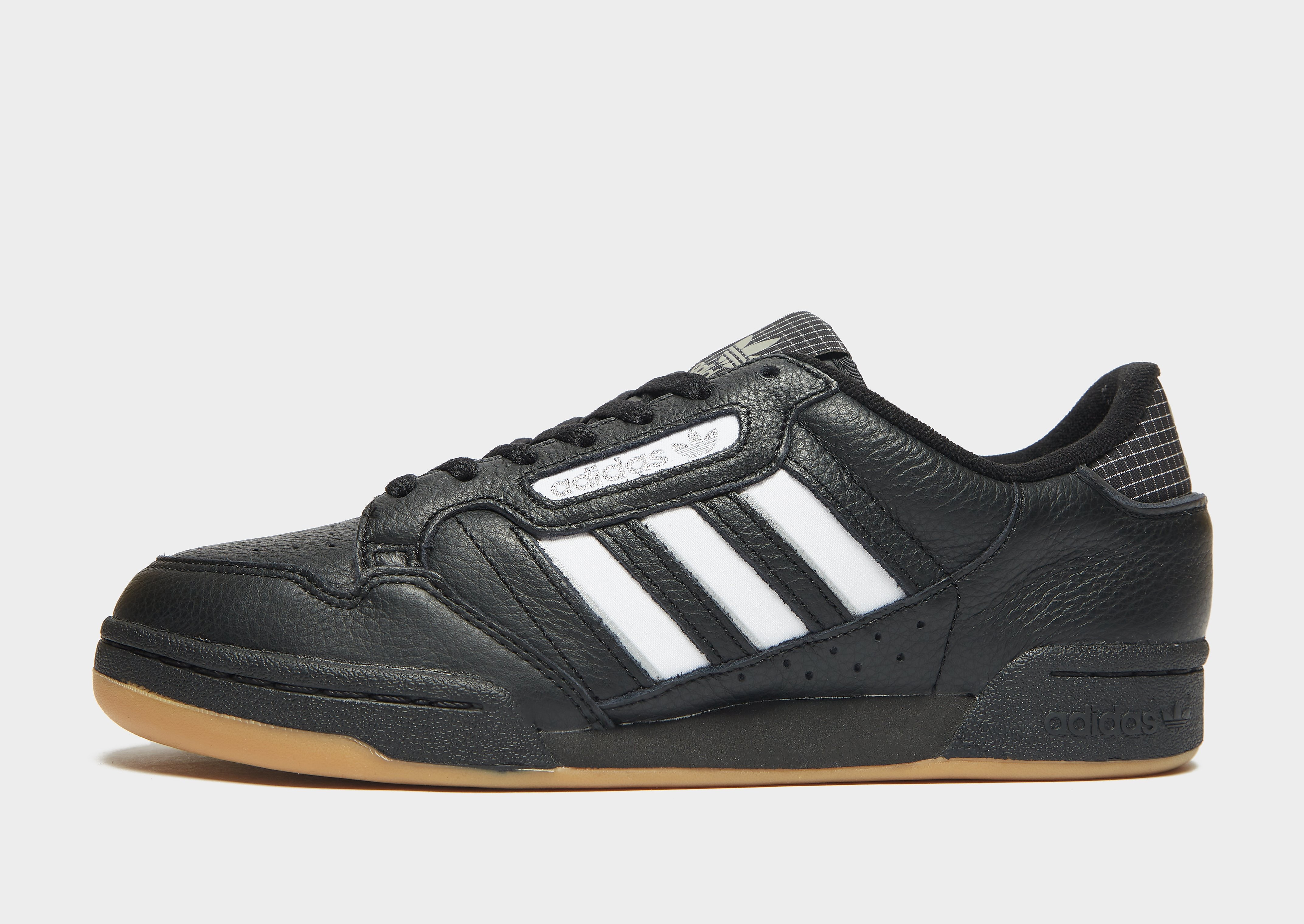 

adidas Originals Continental 80 Stripes - Core Black / Core Black / Cloud White/Grey - Womens, Core Black / Core Black / Cloud White/Grey