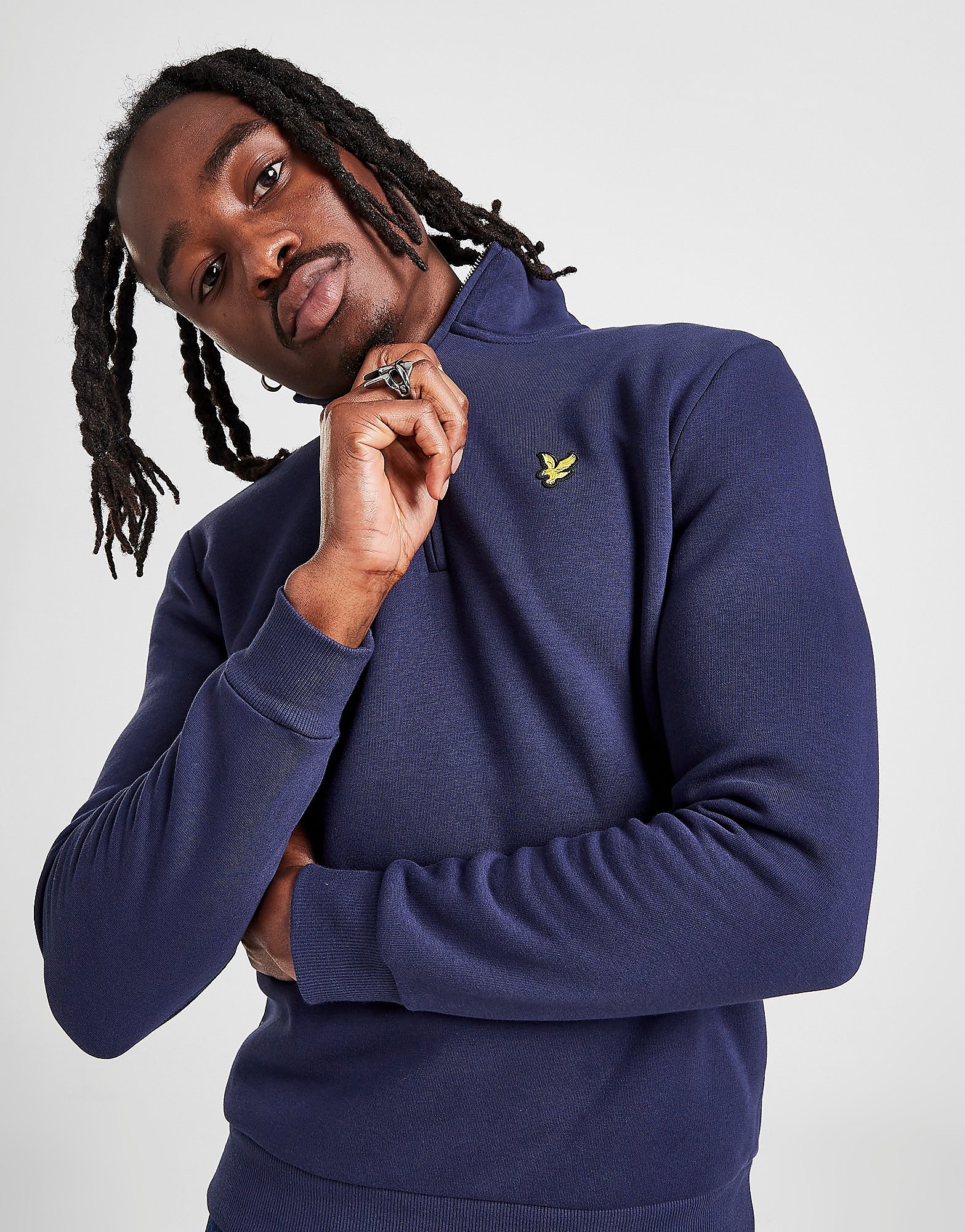 

Lyle & Scott Core 1/2 Zip Top - Only at JD - Blue - Mens, Blue