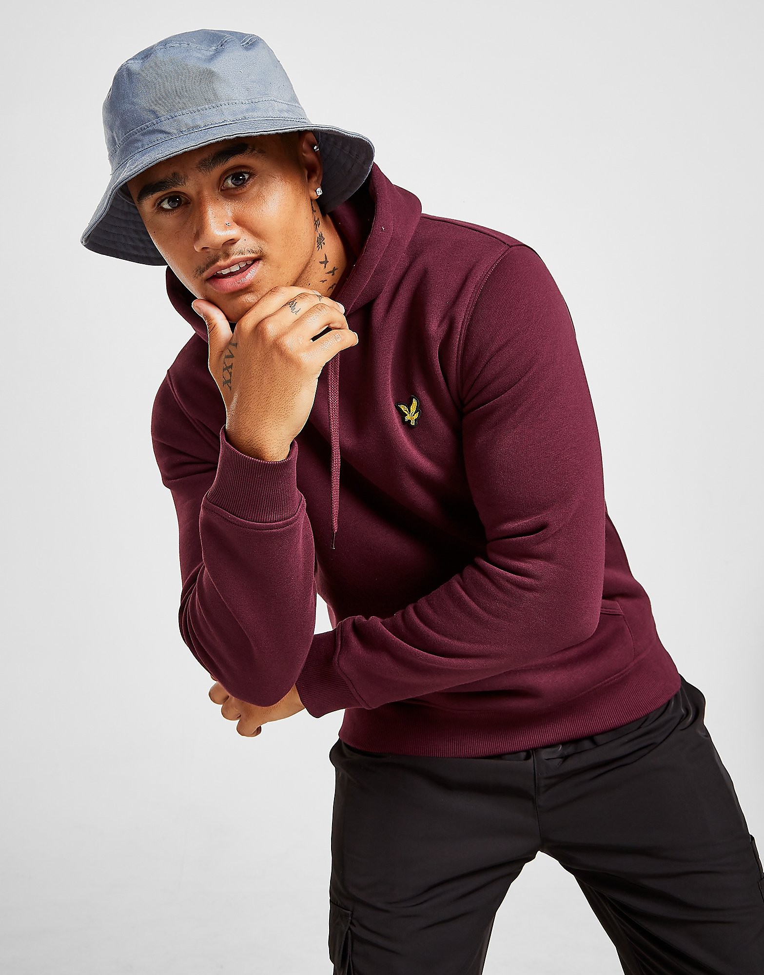 

Lyle & Scott Overhead Core Hoodie - Red - Mens, Red