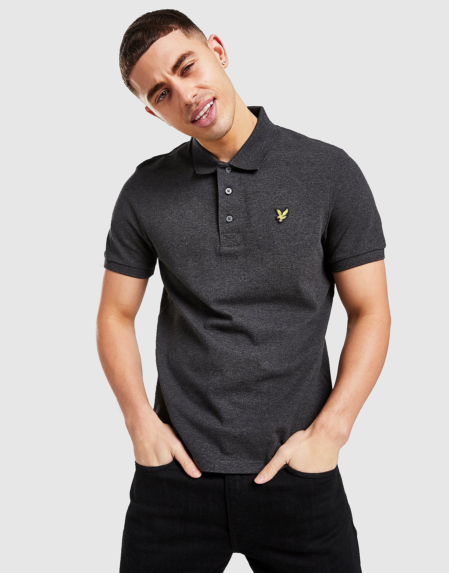 

Lyle & Scott Core Polo Shirt - Grey - Mens, Grey
