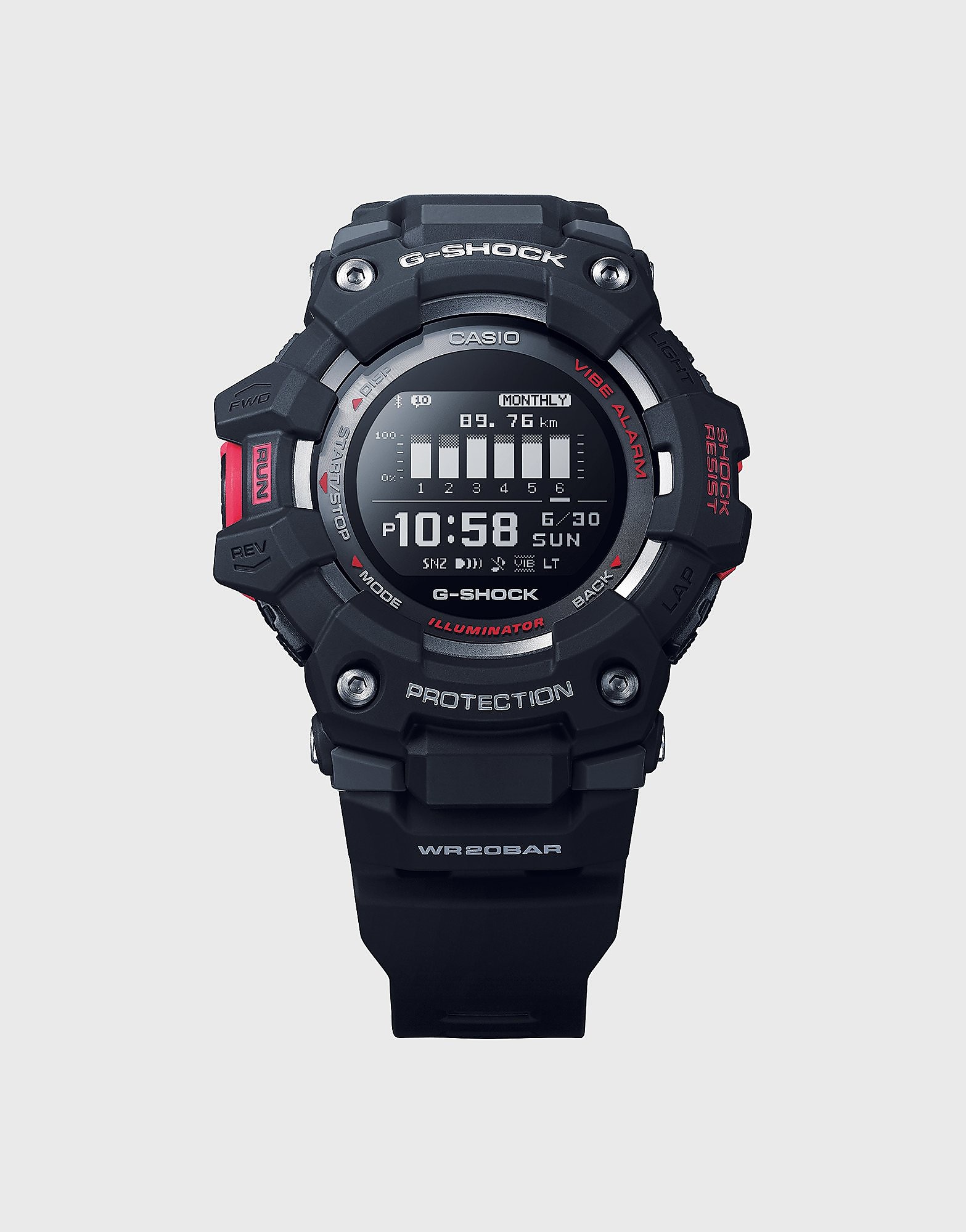 

Casio G-Squad Step Tracker Watch - Black - Mens, Black